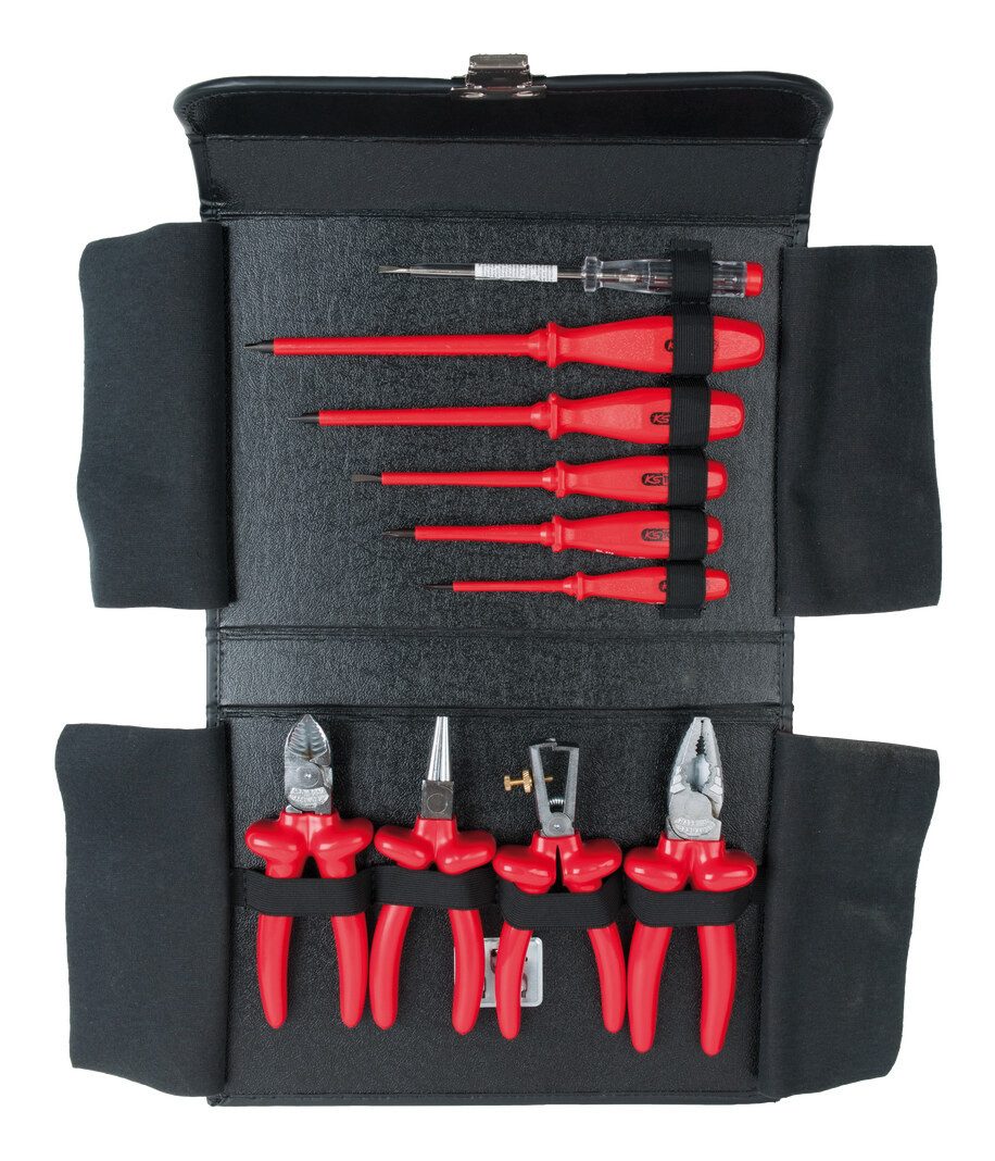KS Tools Zangenset, 10-tlg., 1000V Zangen- und Schraubendreher-Satz, 10-teilig
