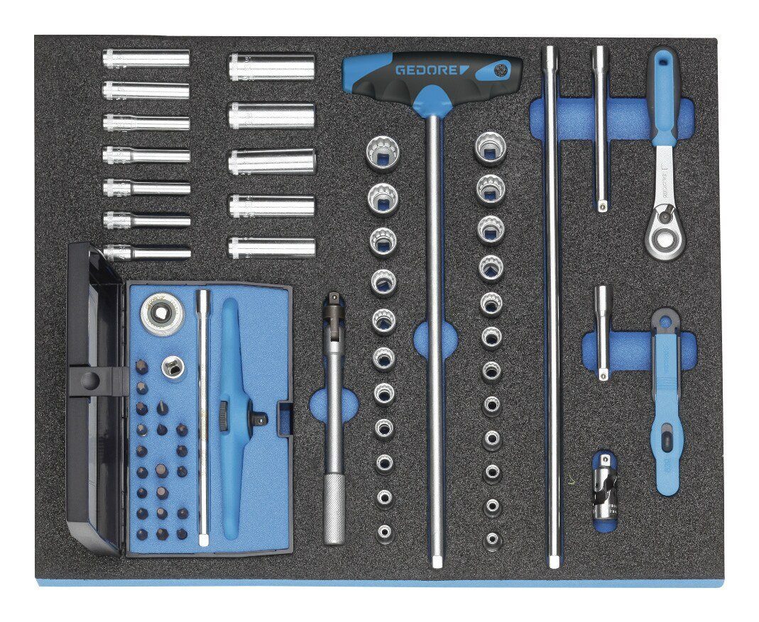 Gedore Steckschlüssel (70 St), Werkzeugmodul Steckschlüsselsatz CT2/4 1/4