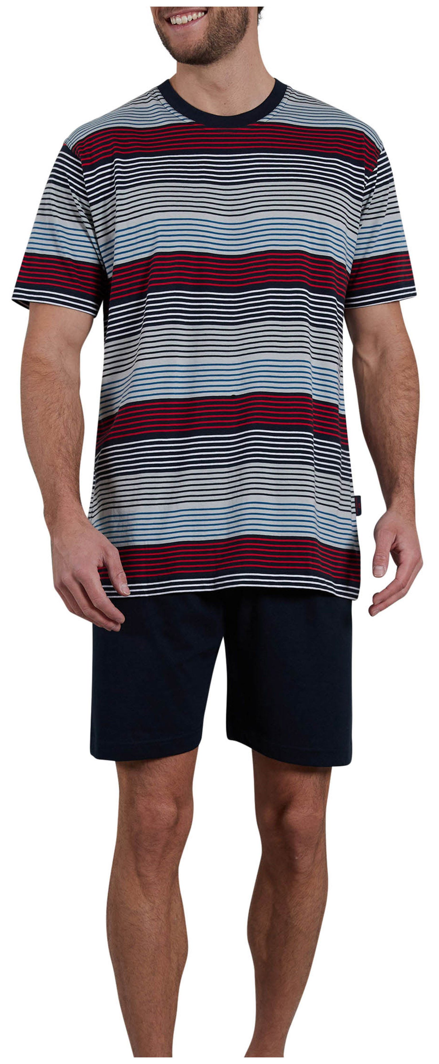 GÖTZBURG Schlafanzug Herren Pyjama kurz (2 tlg) Baumwolle günstig online kaufen