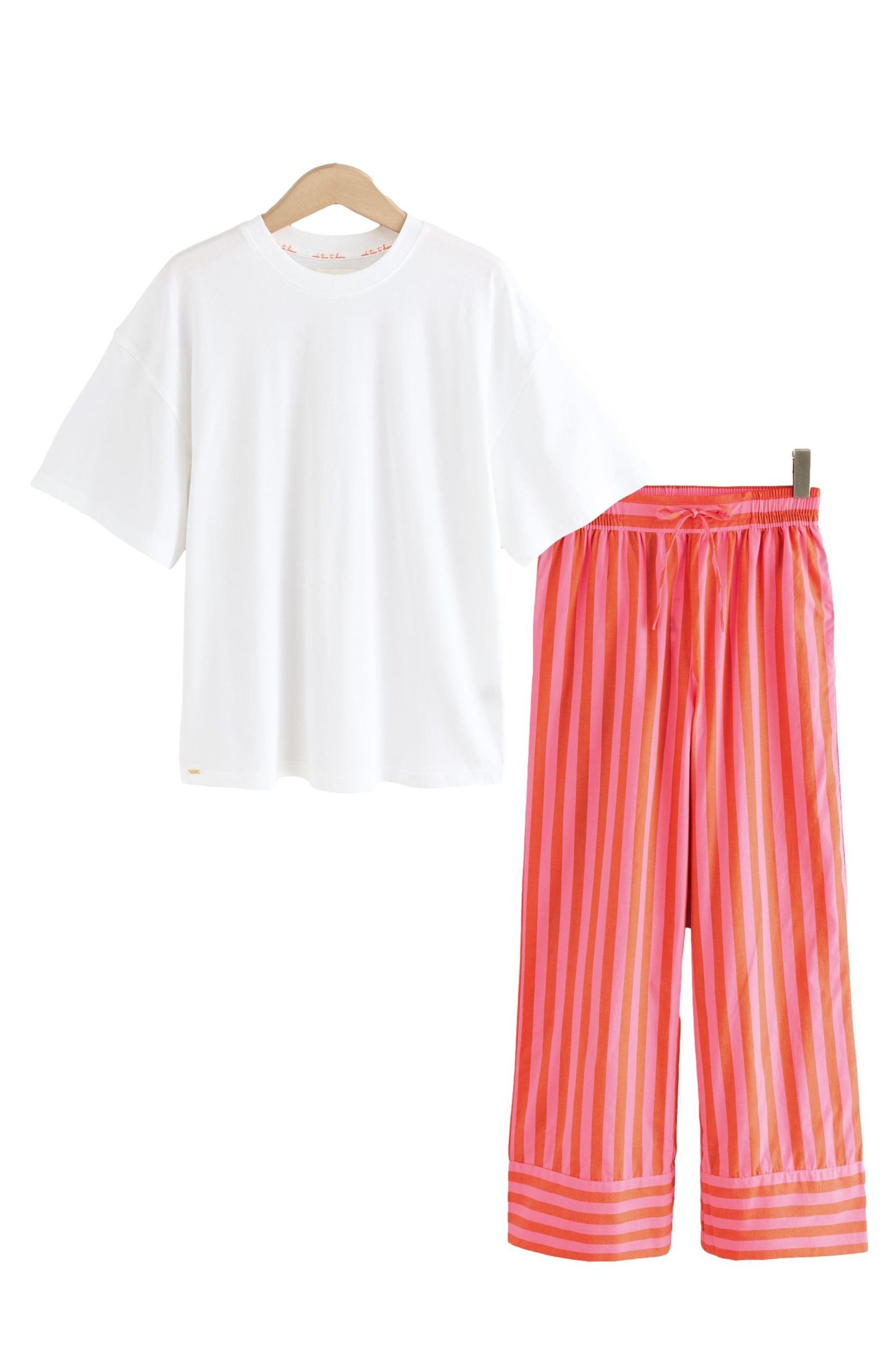 Pyjama Kurzärmeliger Pyjama aus Baumwollmischung