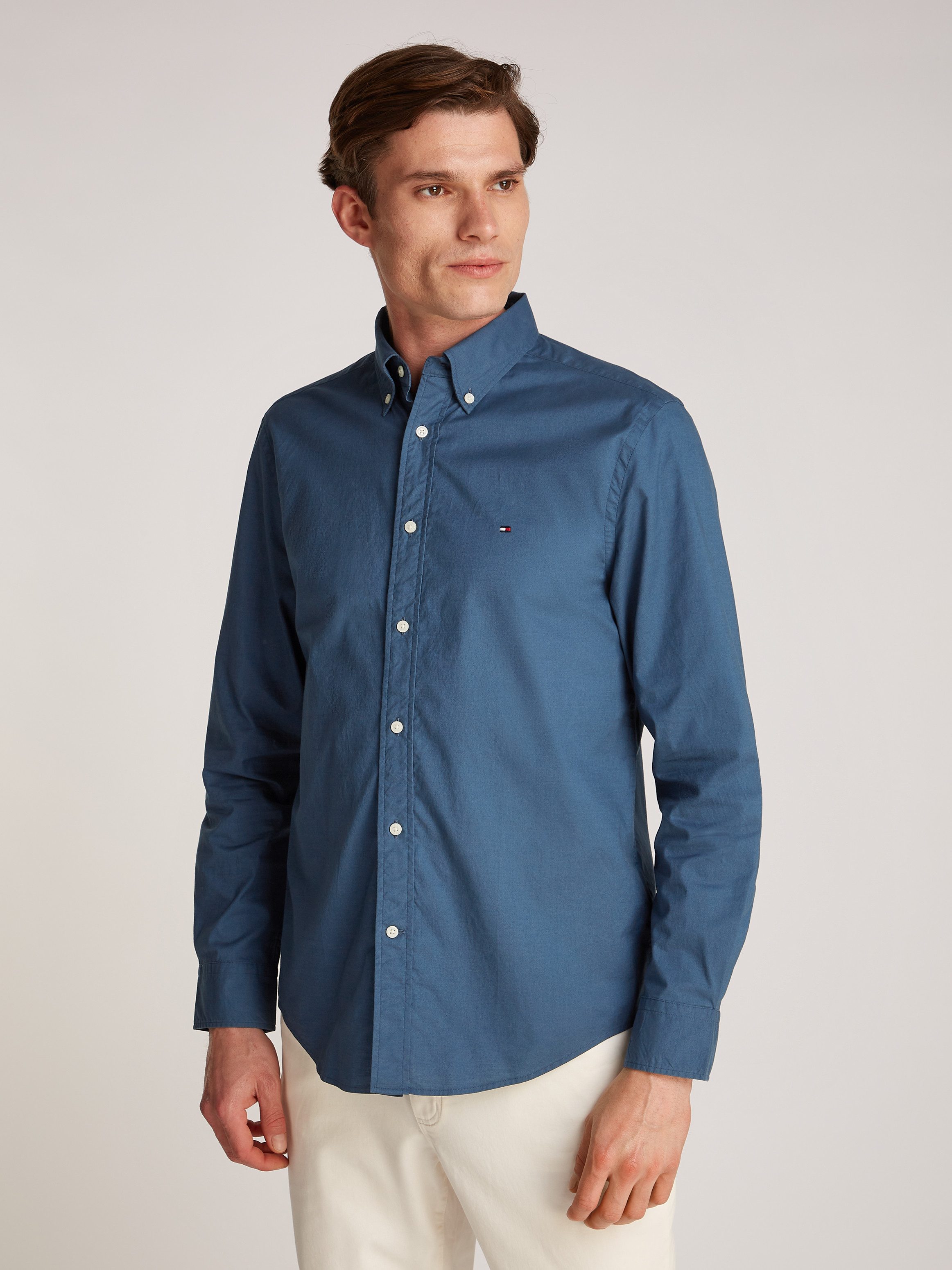 Tommy Hilfiger Businesshemd FLEX POPLIN SOLID günstig online kaufen