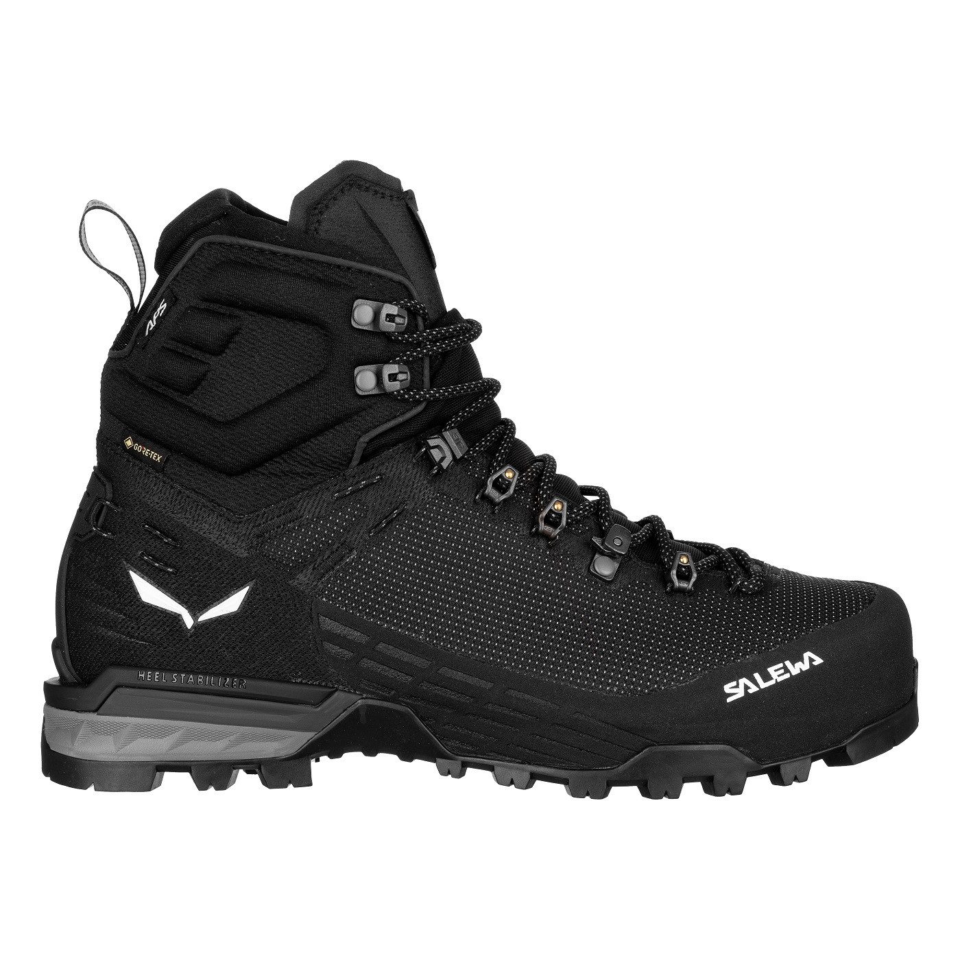 Salewa Ortles Edge Mid GTX (Alpine, Veloursleder, wasserdicht) schwarz Herren Wanderschuh