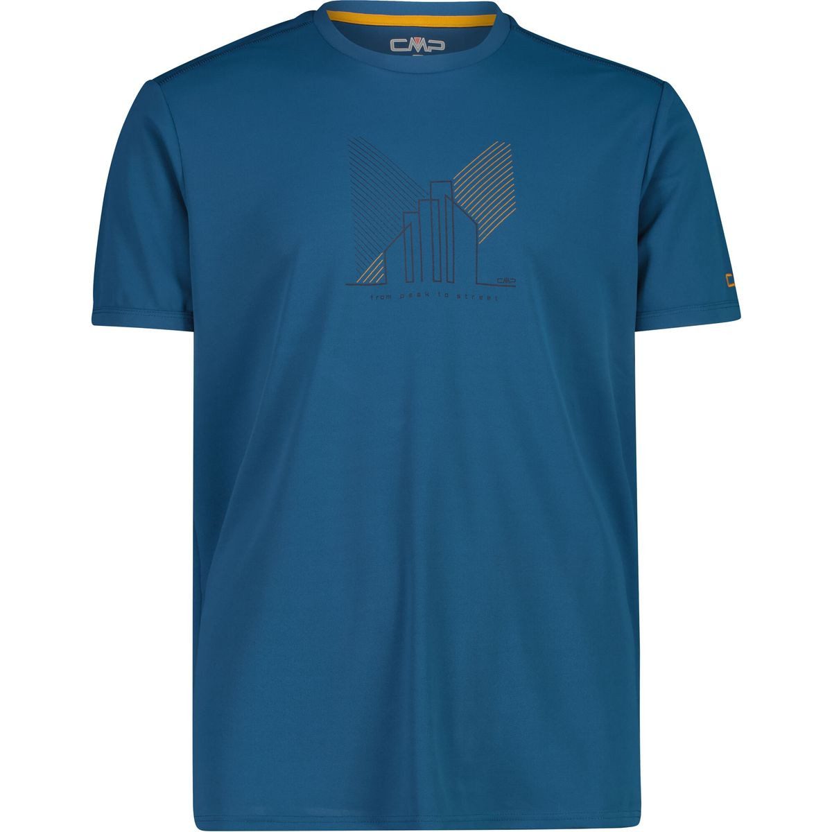 CMP Kurzarmshirt MAN T-shirt Komfortables Funktionsshirt mit Adventure-Print, ideal für