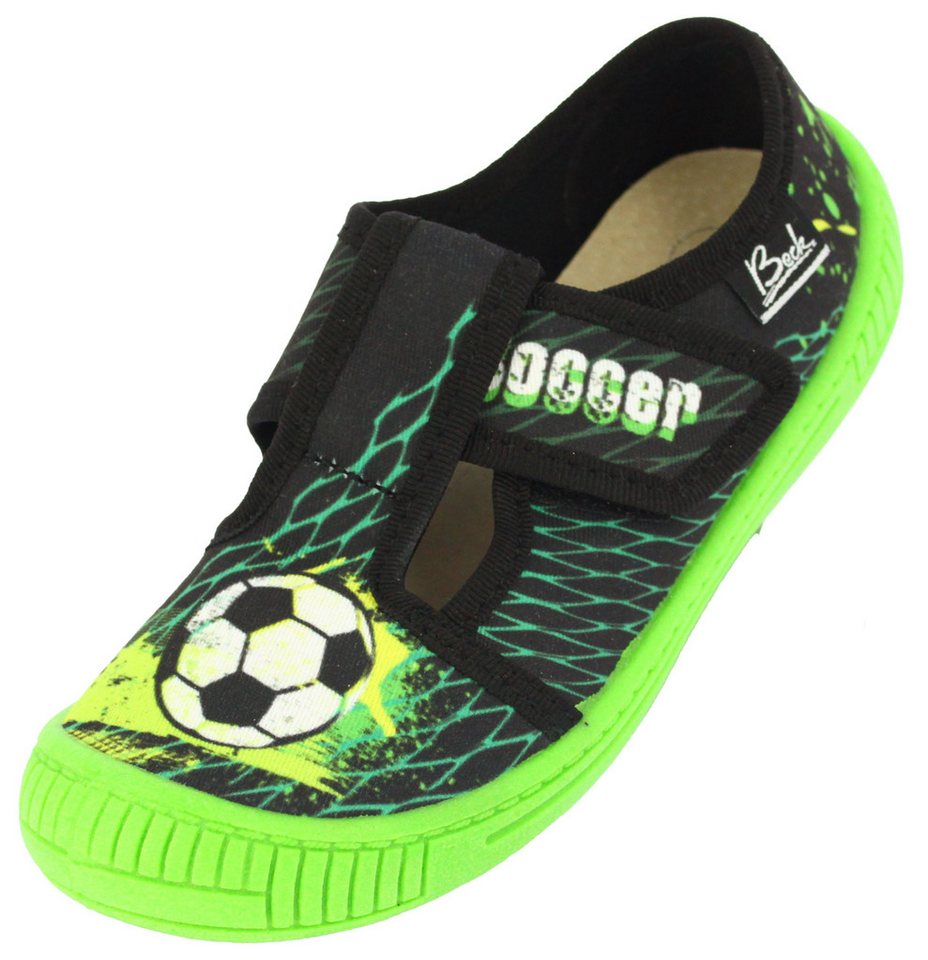 Beck Hausschuh Dribbler Hausschuh Herausnehmbare Einlegesohle aus Leder