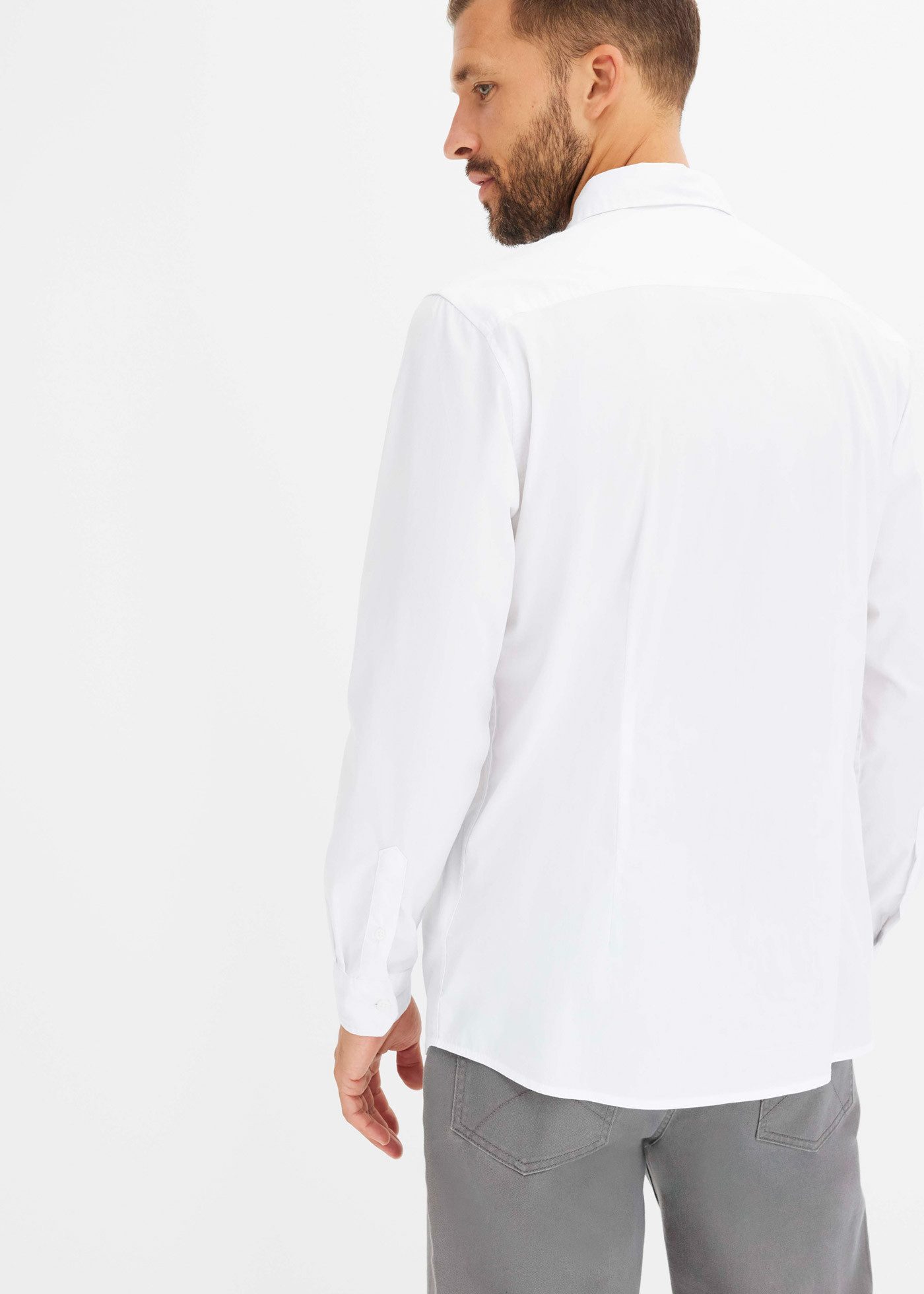 bonprix Langarmhemd in lässiger Form mit Kentkragen günstig online kaufen