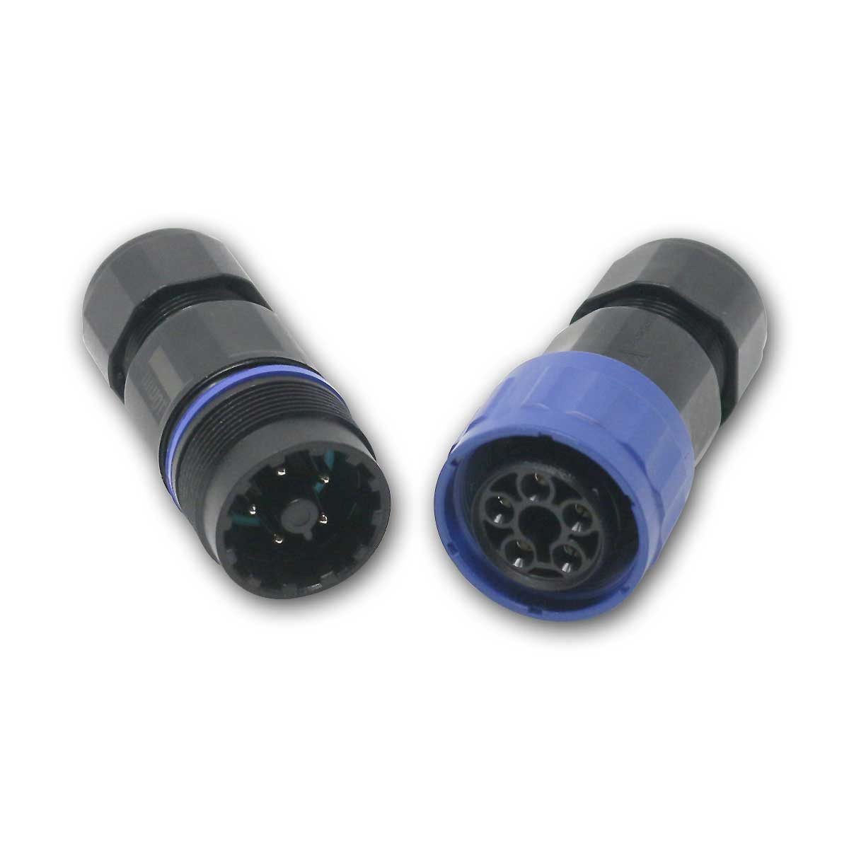 world-trading-net Aderendhülsen Steckverbinder-Paar, 5-polig, IP68, max 4,0mm²