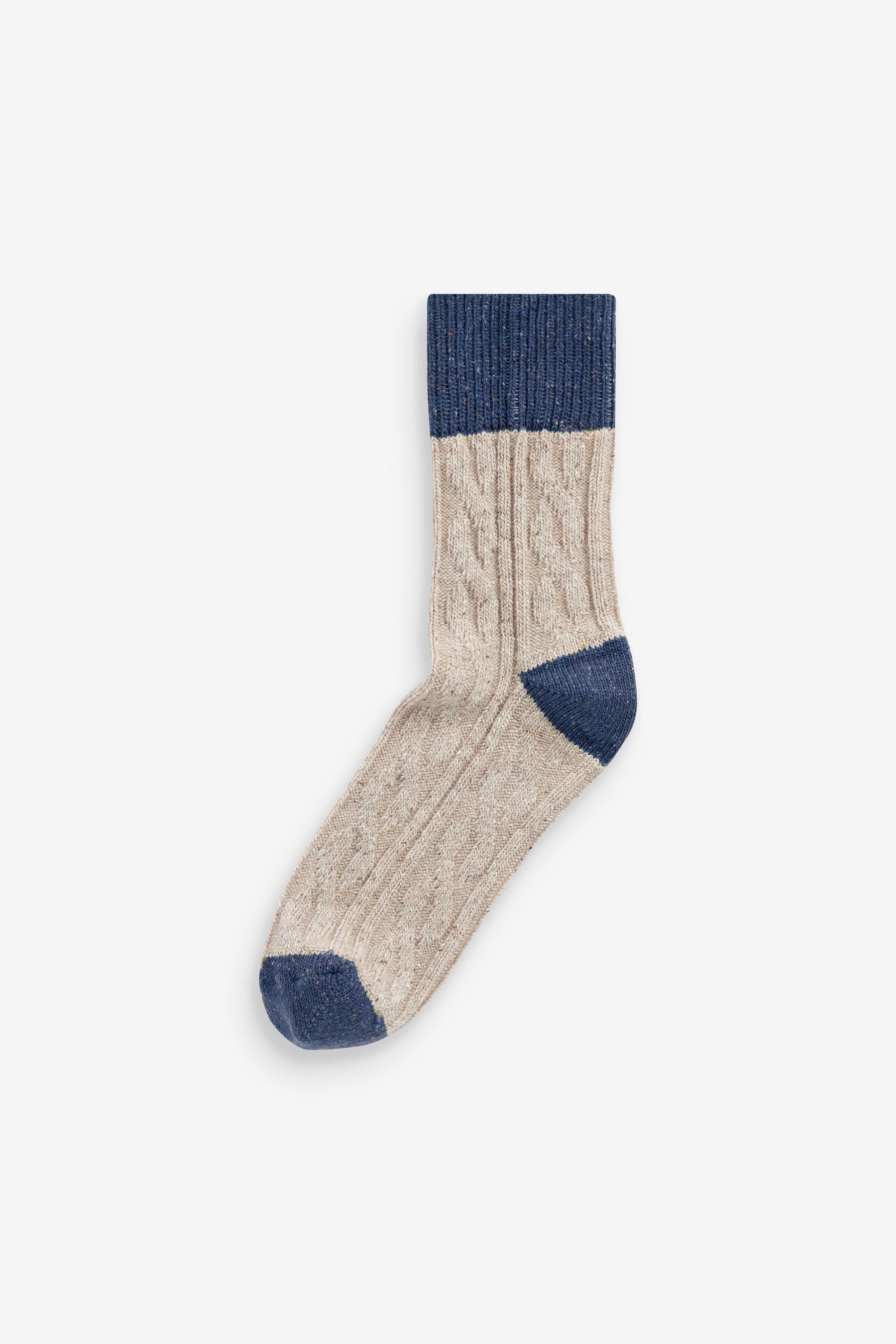 Next Kurzsocken Thermosocken aus Wollgemisch (1-Paar) 4er-Pack mit Seide