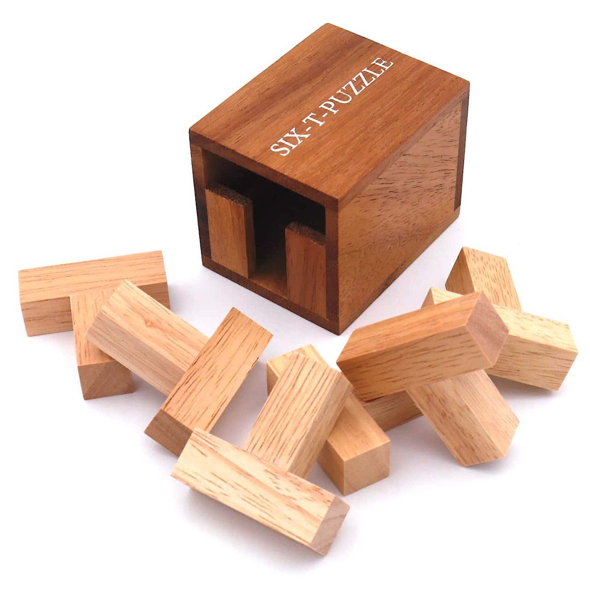 Holz, bei uns tolles Knobelspiel Erwachsene ROMBOL Kinder exklusiv SIX-T- für Puzzle und aus Spiel, Denkspiele nur Packproblem -
