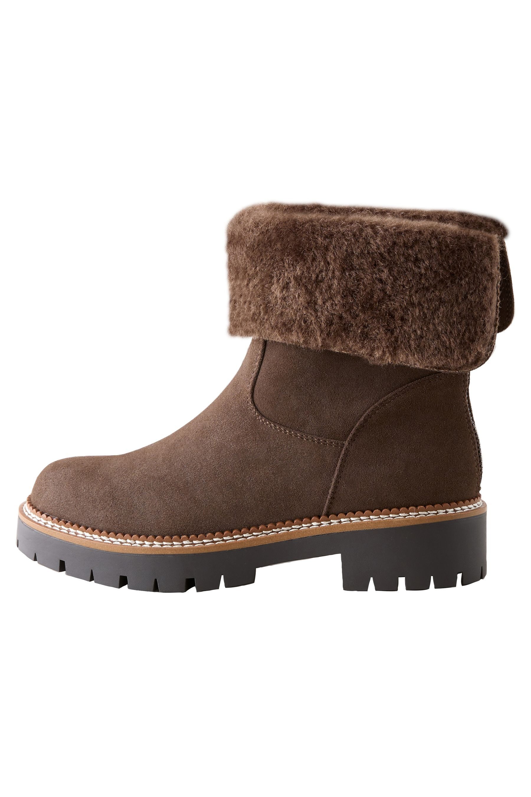 Next Forever Comfort® Stiefeletten mit Kunstfellrand Stiefelette (1-tlg) günstig online kaufen