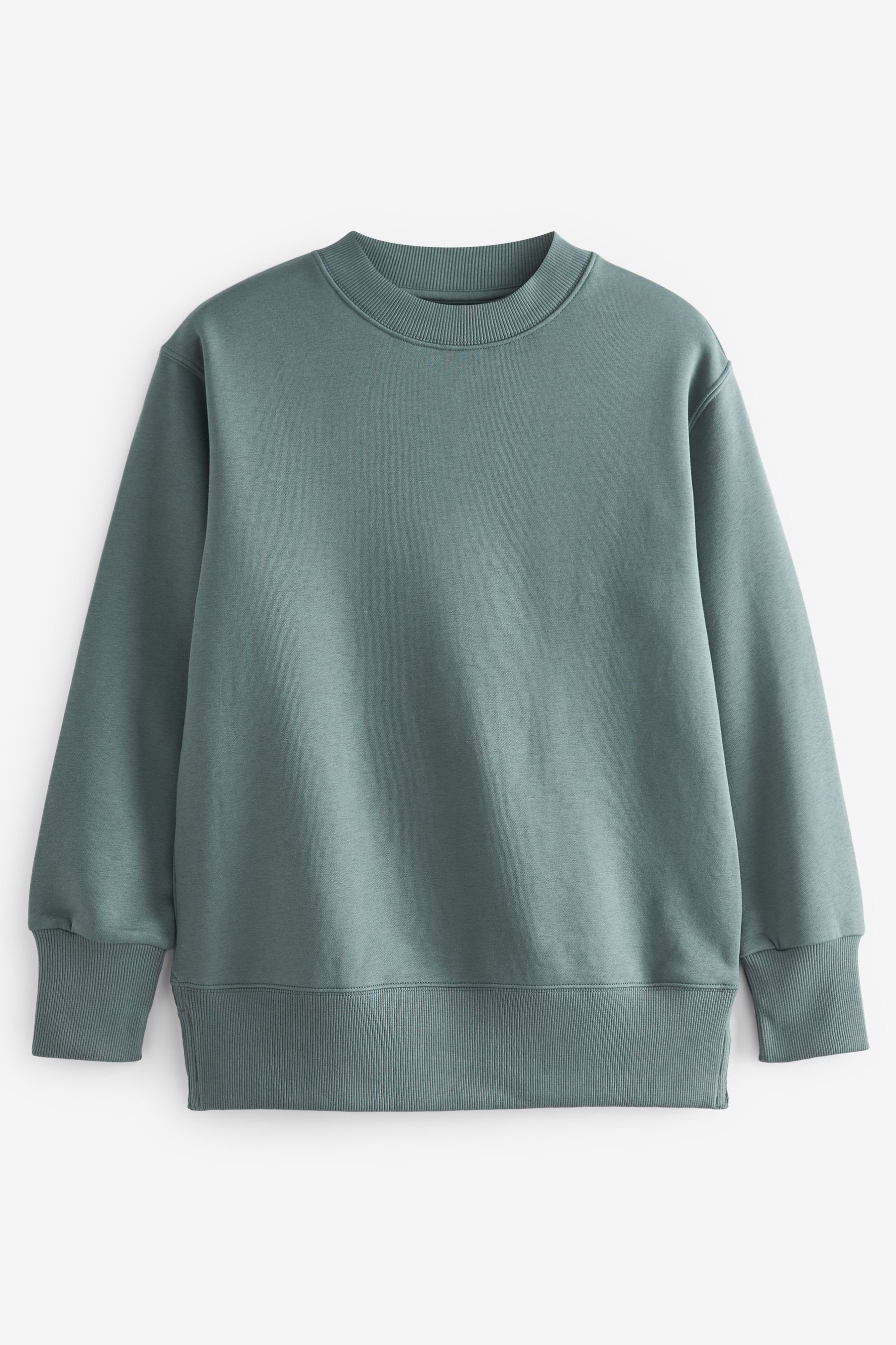 Langes Teal (1-tlg) Longsweatshirt Blue Sweatshirt Next