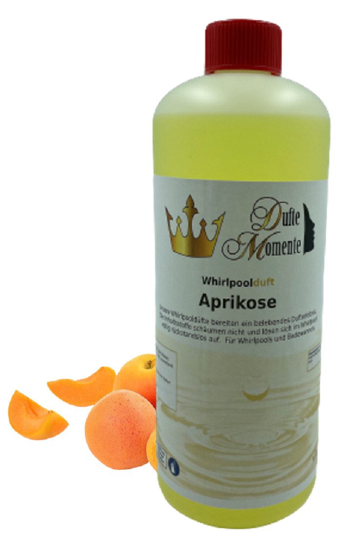 Dufte Momente Badezusatz Whirlpool Duft Aprikose 1000ml, vegan und ohne Tierversuche