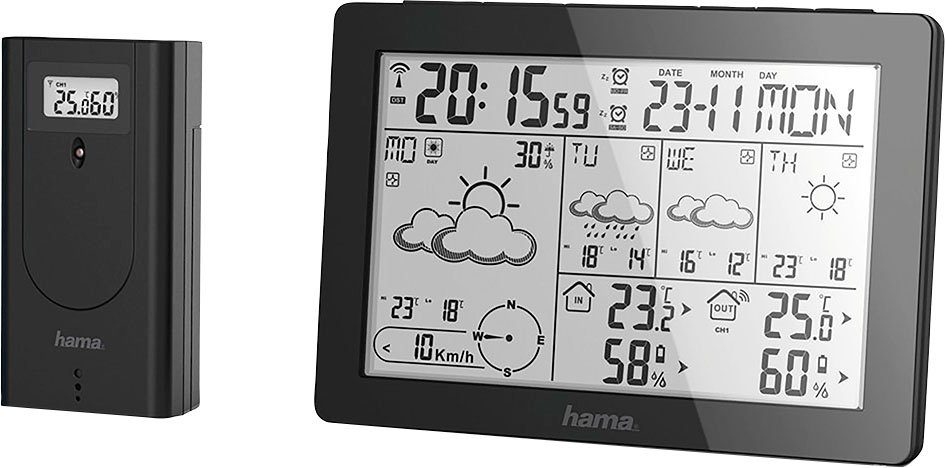 Hama Wettervorhersage-Center "Meteotime", Schwarz Wetterstation Wetterstation
