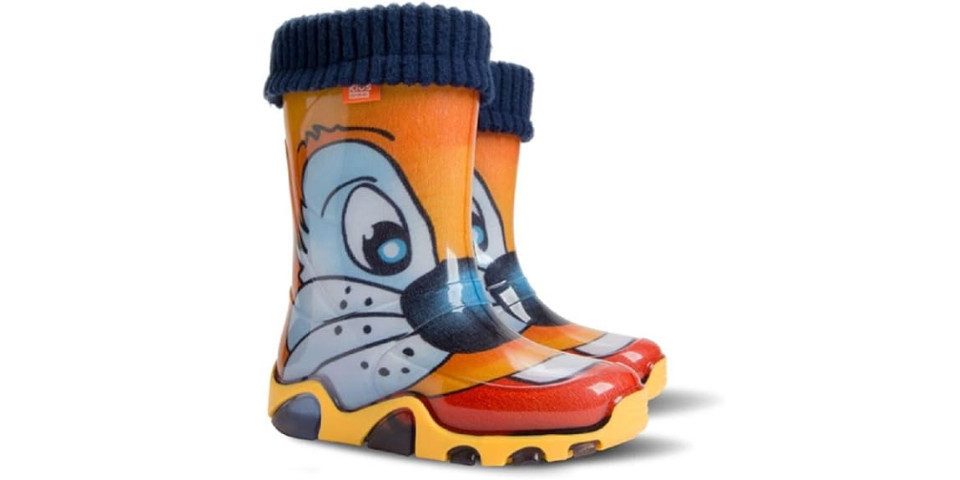 GOLDKIDS Demar LUX Резиновые сапоги (Regenstiefel, Kinderstiefel gefüttert) mit Innensocken Mädchen Jungen