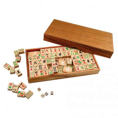 Philos Spiel, Mah Jongg - aus Holz - mit arabischen Zahlen