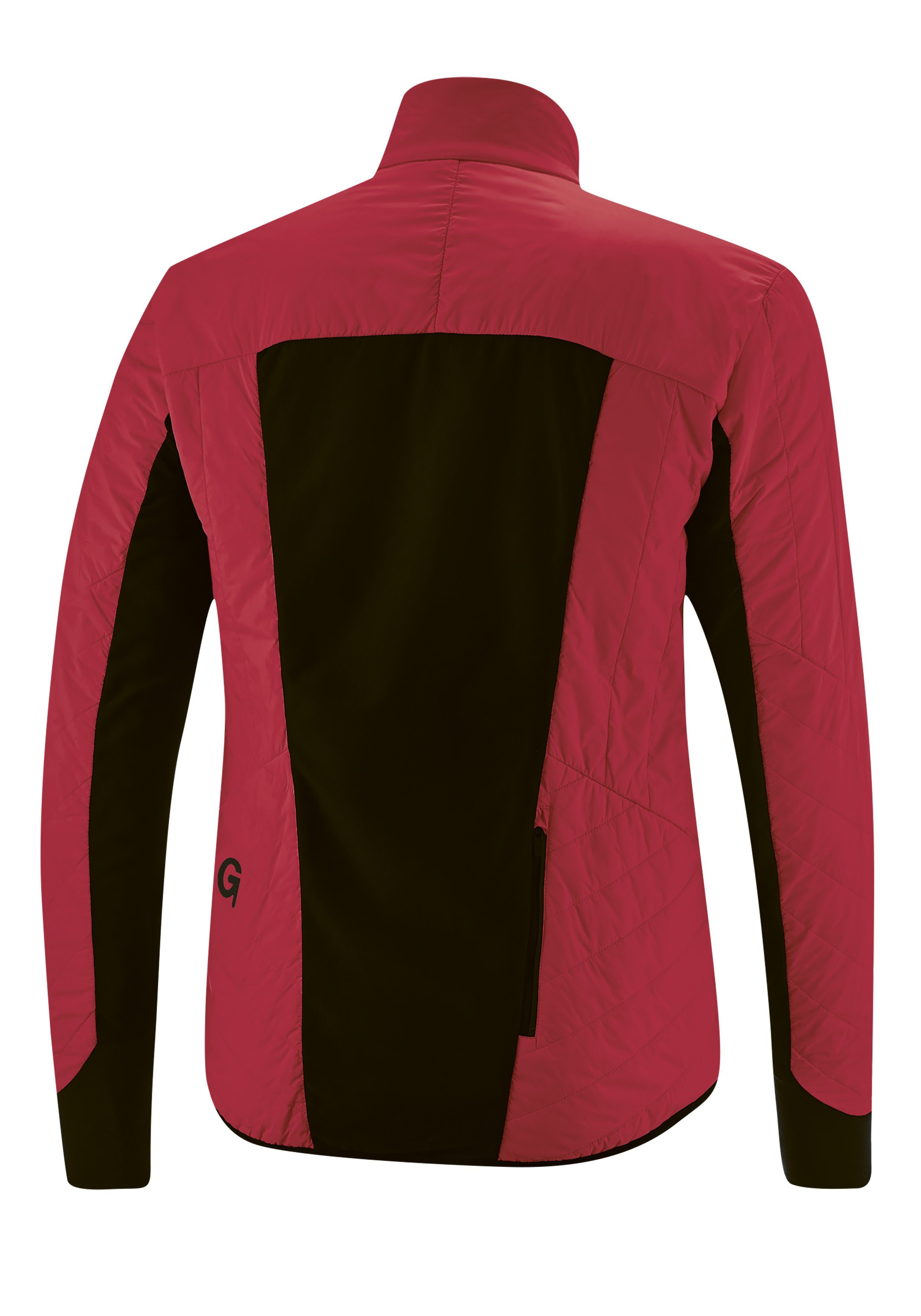 Fahrradjacke Herren Gonso atmungsaktiv Tomar Primaloft-Jacke, warm, winddicht ziegelrot und