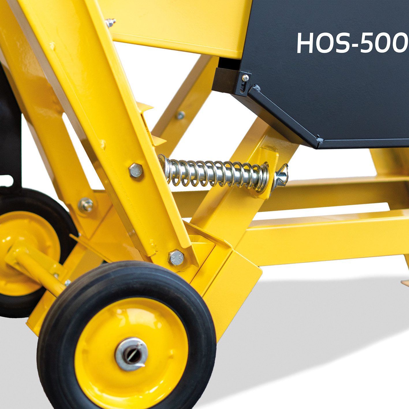 BAMATO Wippkreissäge HOS-500 Wippsäge 505mm HM-Sägeblatt Brennholzsäge 3,0 kW, 1-St., Gummireifen, Transportgriff, einsatzfertig montiert, 40 Zähne