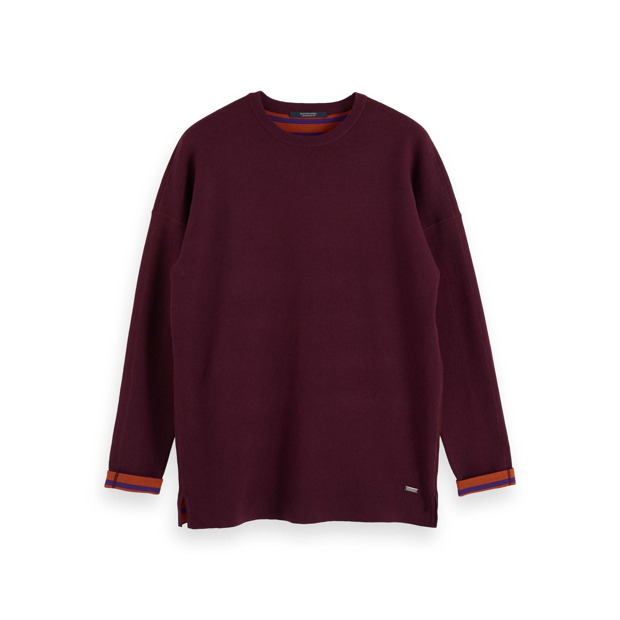 Fleecepullover Scotch & Soda Herren Pullover Reversible Knitted Pull 153642