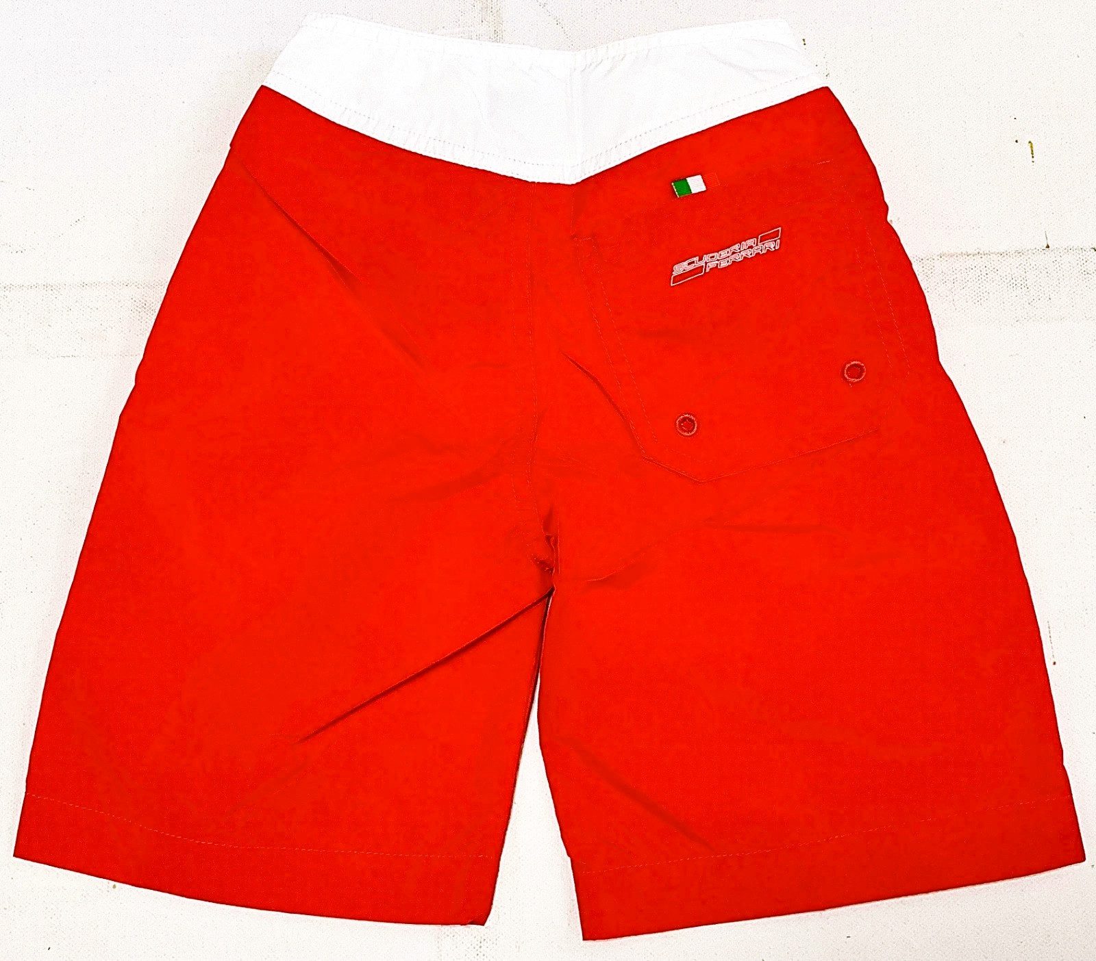 Ferrari Badeshorts Ferrari Swimshort, Scuderia Ferrari Kids SF Checkflag long Swimsuit Für Schwimmen, Mit Ferrari Logo Label