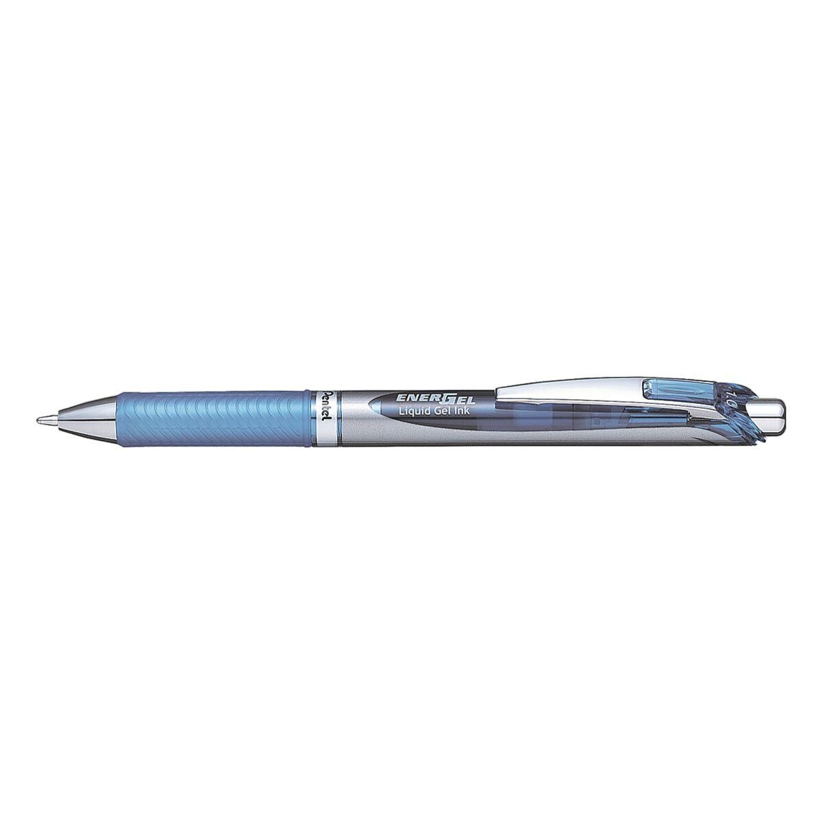 PENTEL Gelschreiber EnerGel XmRT BL80, schnelltrocknend blau Druckmechanik, mit