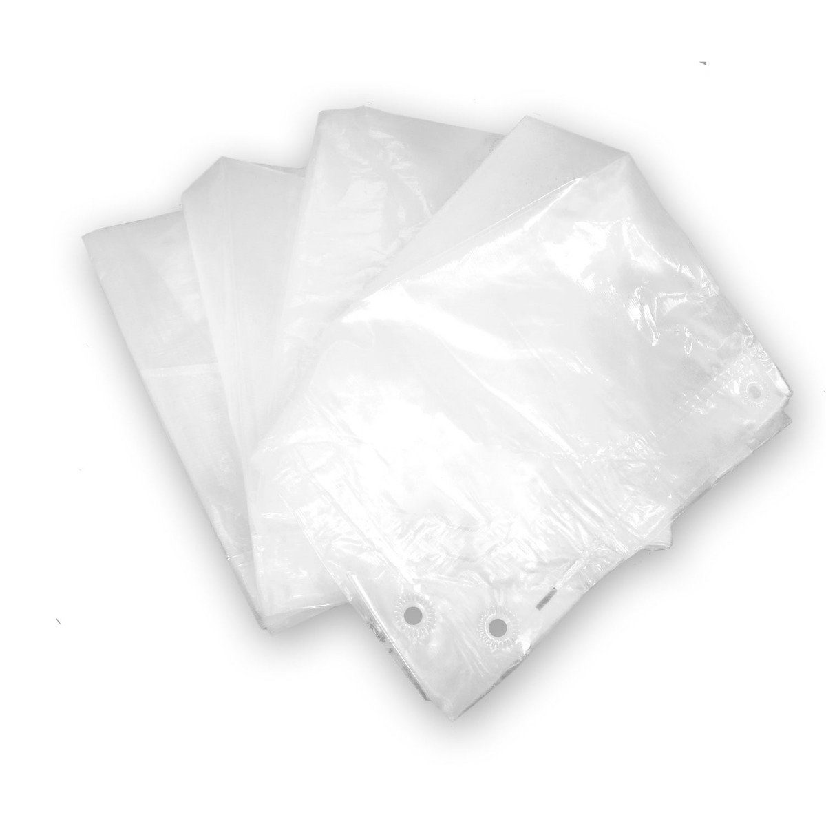 Bio Green Schutzplane Abdeckplanen RAINEXO "Strong" - Transparent - diverse Größen - 90g/m² (1-St), 90 g/m²