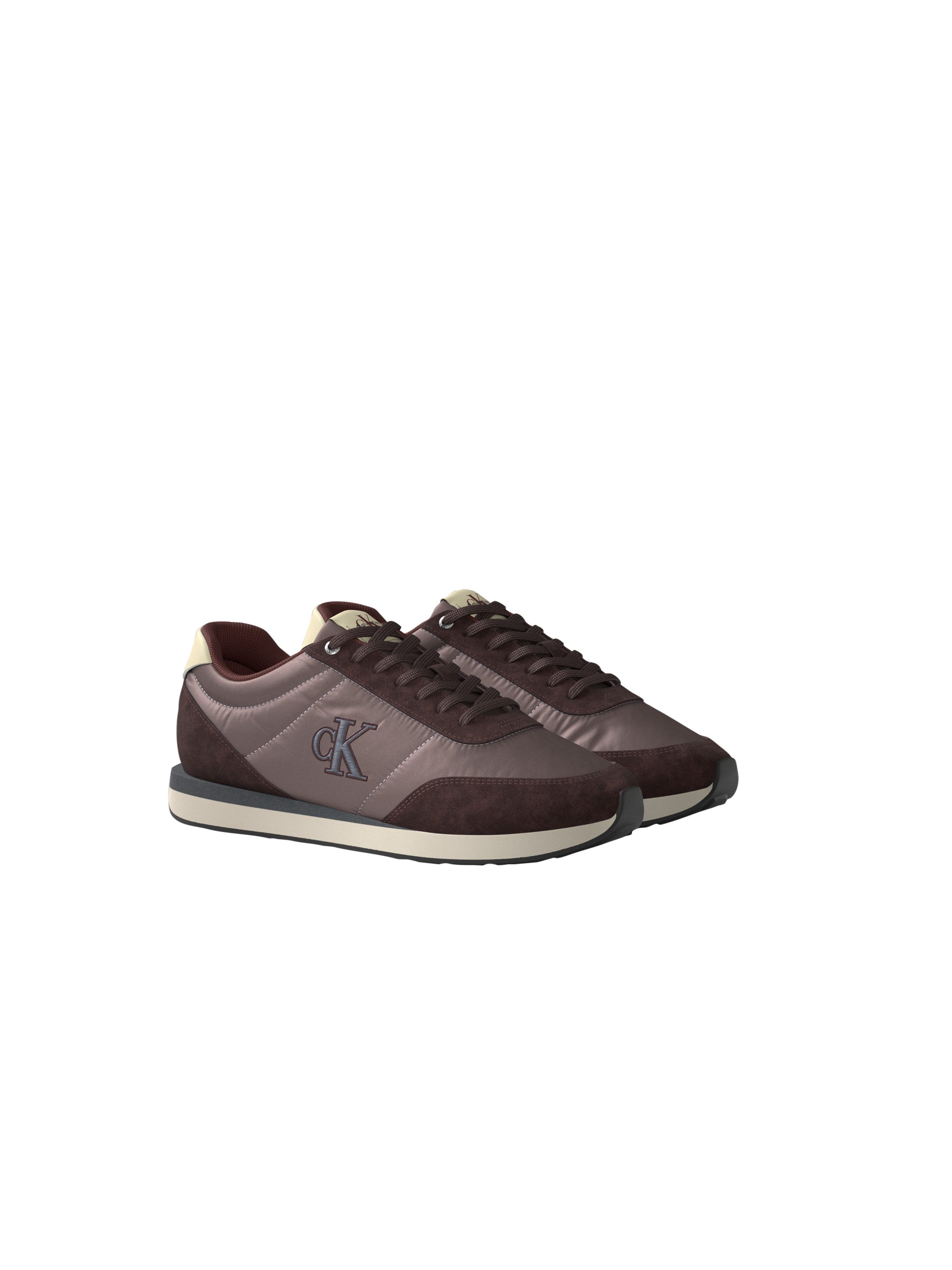 Calvin Klein Jeans RETRO RUNNER ESS MIX MAT Sneaker Runner-Sneaker, Freizeitschuh, Halbschuh mit seitlichem CK-Logo