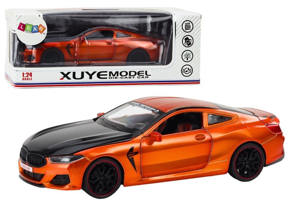 LEAN TOYS Modellauto LeanToys Sportwagen aus Metall mit Friktionsantrieb