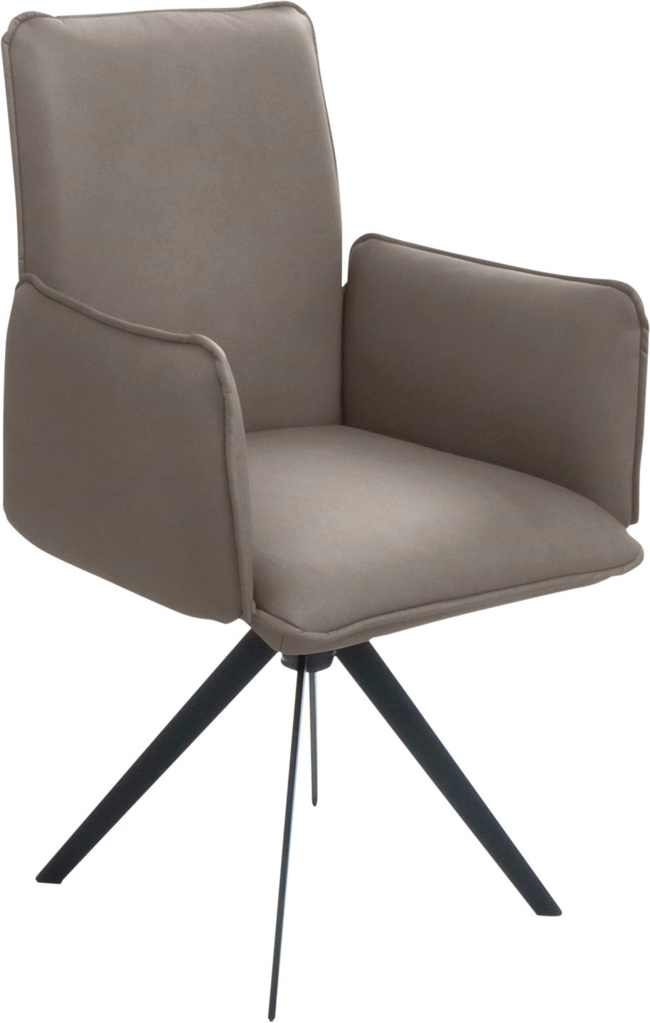 K+W Komfort & Wohnen Drehstuhl, Blitzdrehkreuz und Rückholfunktion, dekorativer 12mm Biese