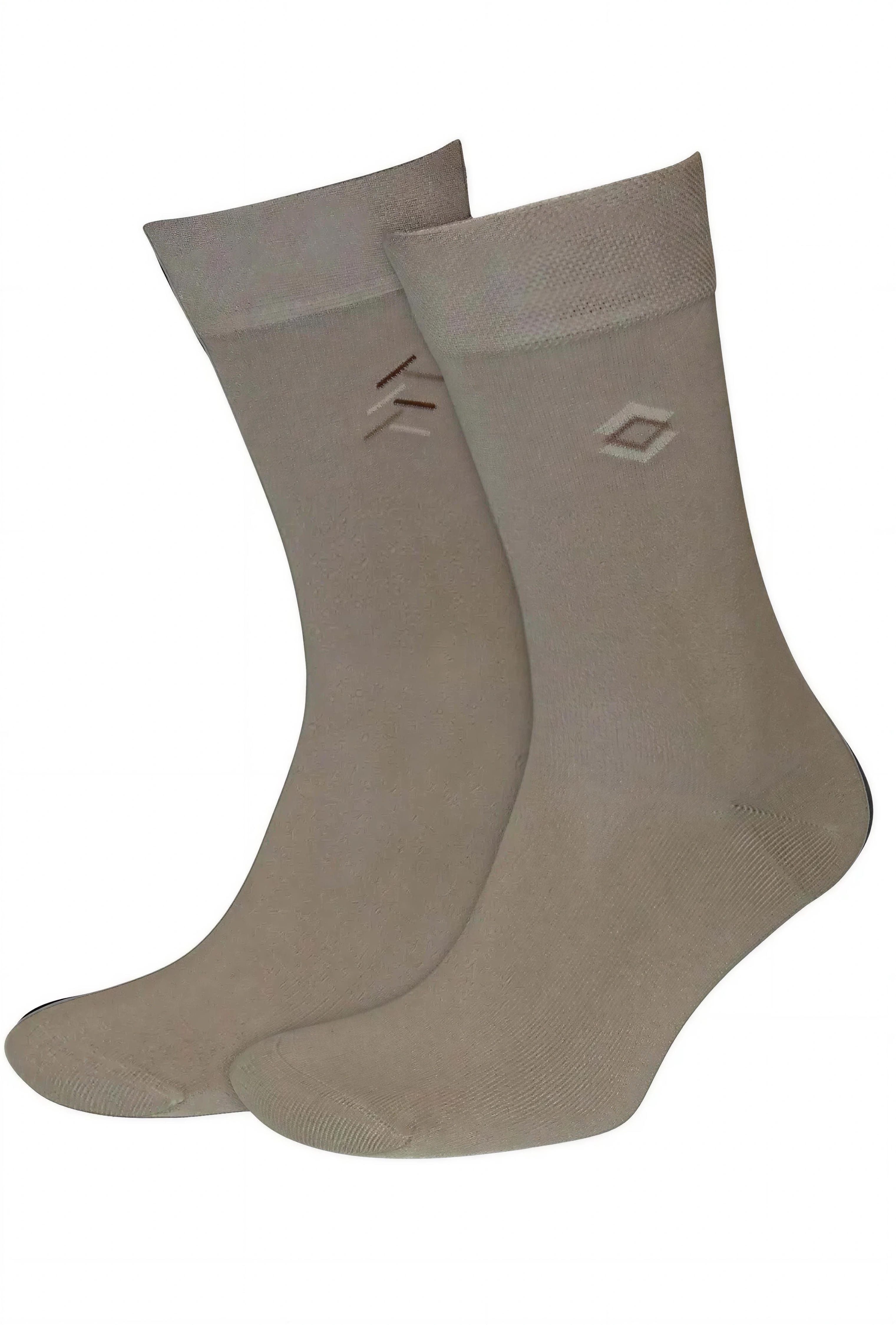 Sympatico Langsocken Business Socken SEITENDESIGN (Spar-Pack, 2-Paar, 2 Paare) aus hautfreundlicher Baumwolle