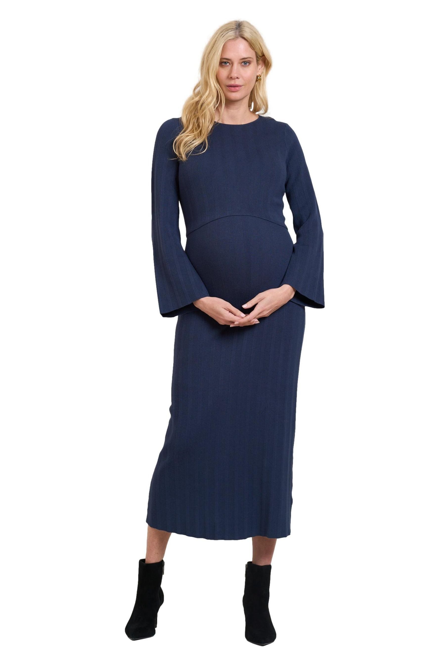 Seraphine Midikleid Seraphine Midi-Strickkleid Umstands-/Stillmode (1-tlg)