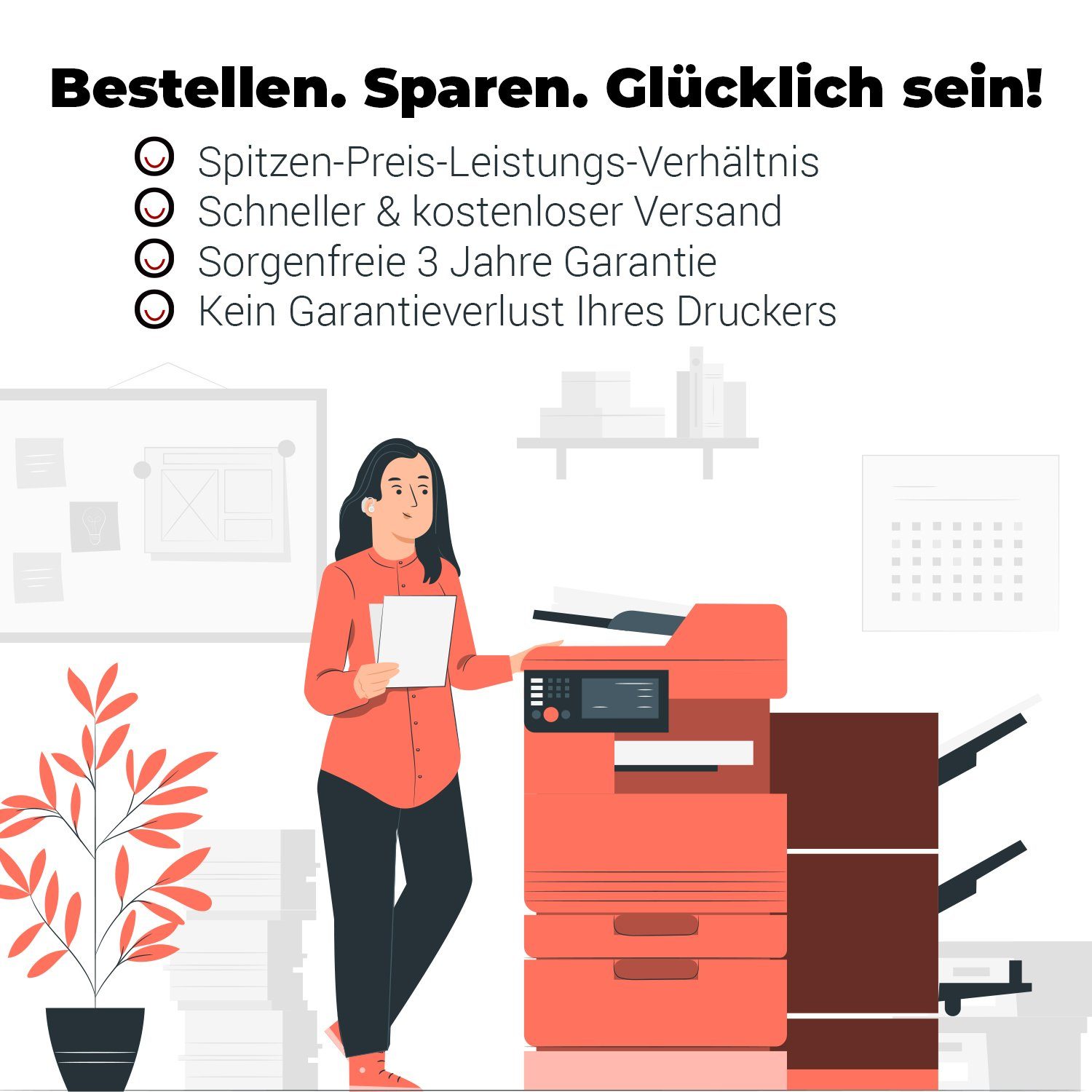 SPS Tonerkartusche Brother DR-2200, Intellifax 2845 für (6er Pack) Kompatibel