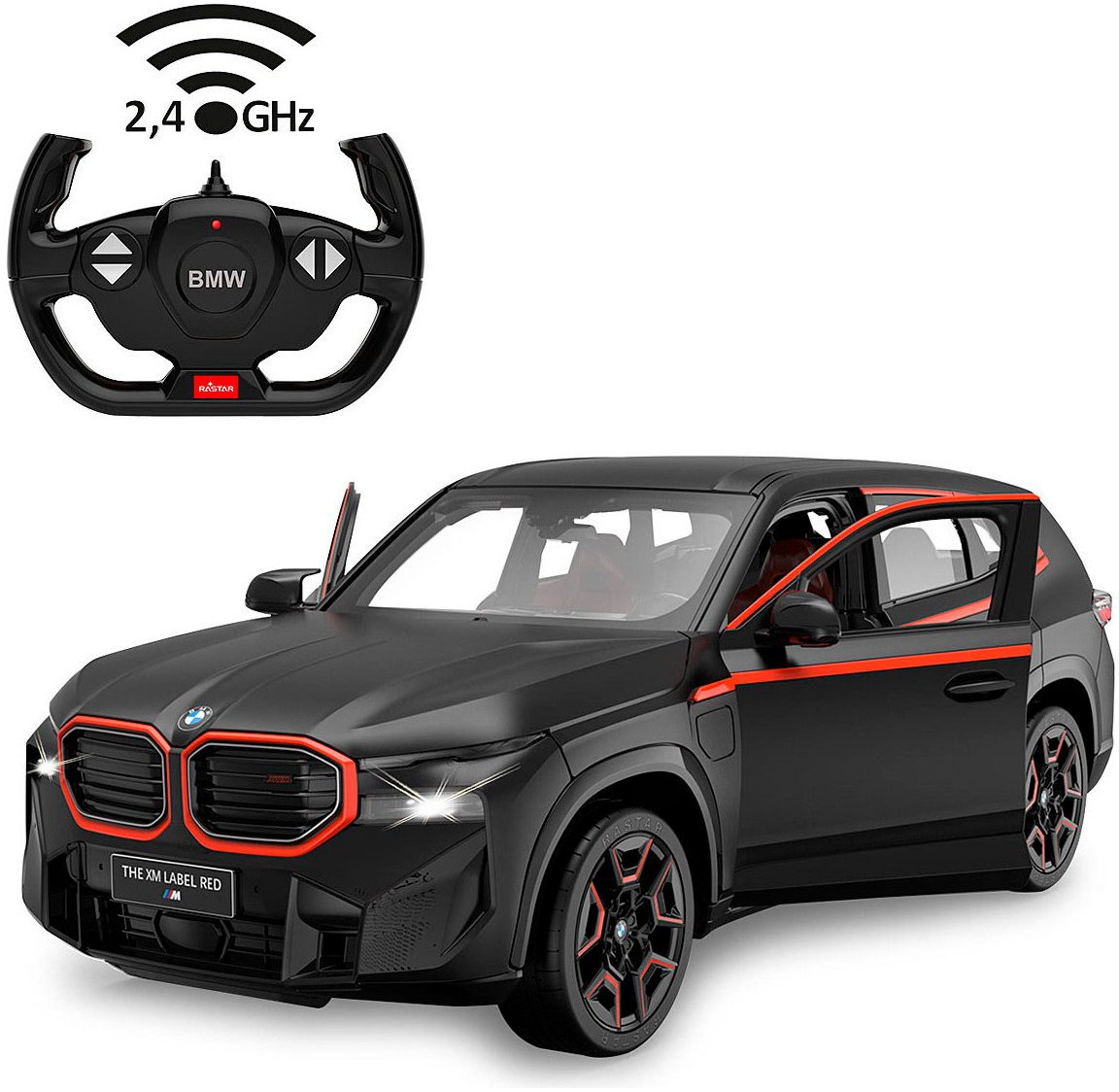 Jamara RC-Auto BMW XM schwarz 2,4GHz, LED-Licht, Maßstab 1:14