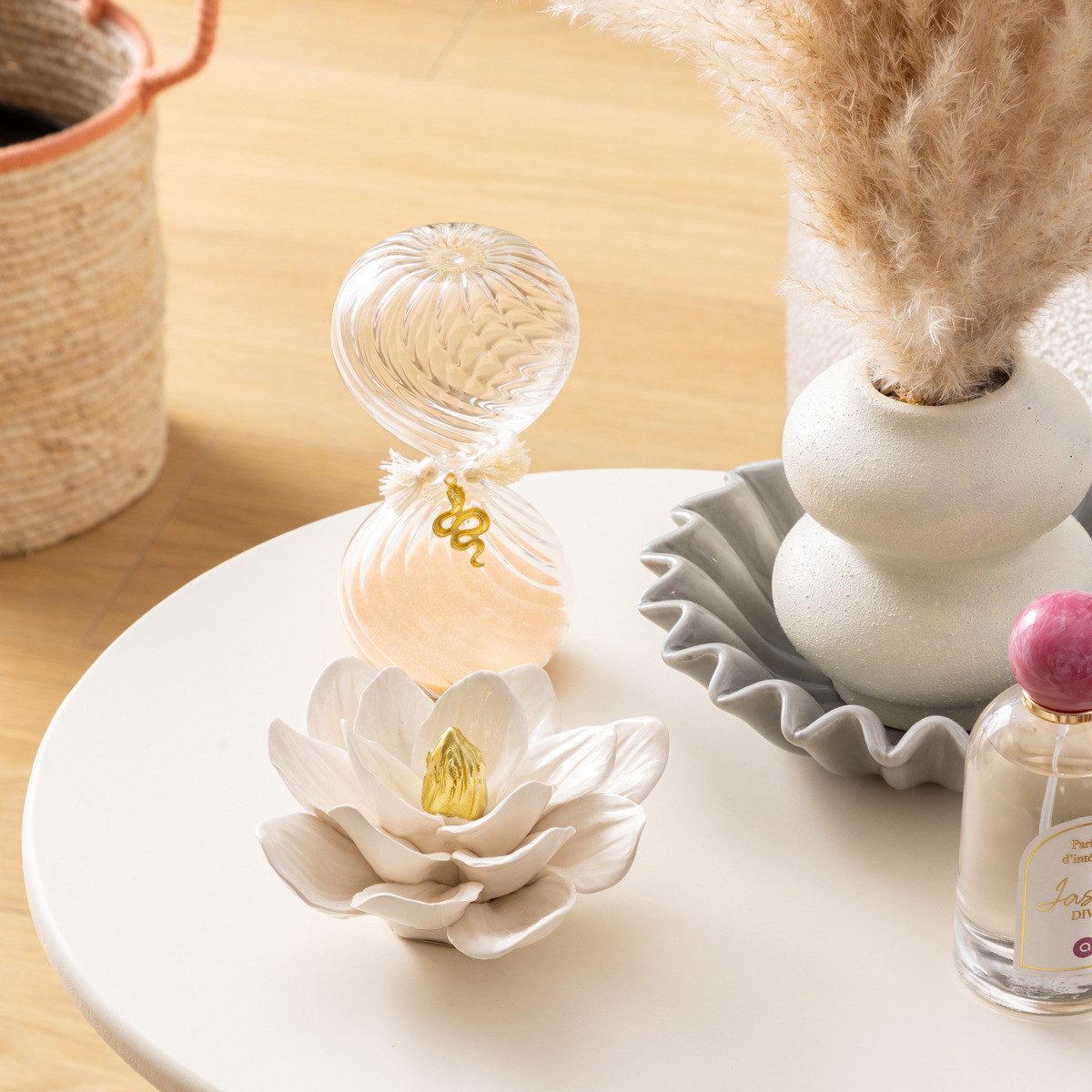 Atmosphera Créateur d'intérieur Dekoobjekt Keramik-Lotosblüte THE FLORAL COLLECTION (Deko-Objekt, Deko-Objekt) – Bild 2 von 3