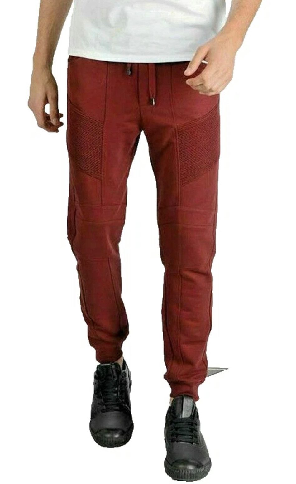 Balmain Paris Jogginghose Pierre Balmain Herren Loungepants Hose mit Biker-Details Zwei seitliche Eingrifftaschen, Reißverschlusstasche HInten