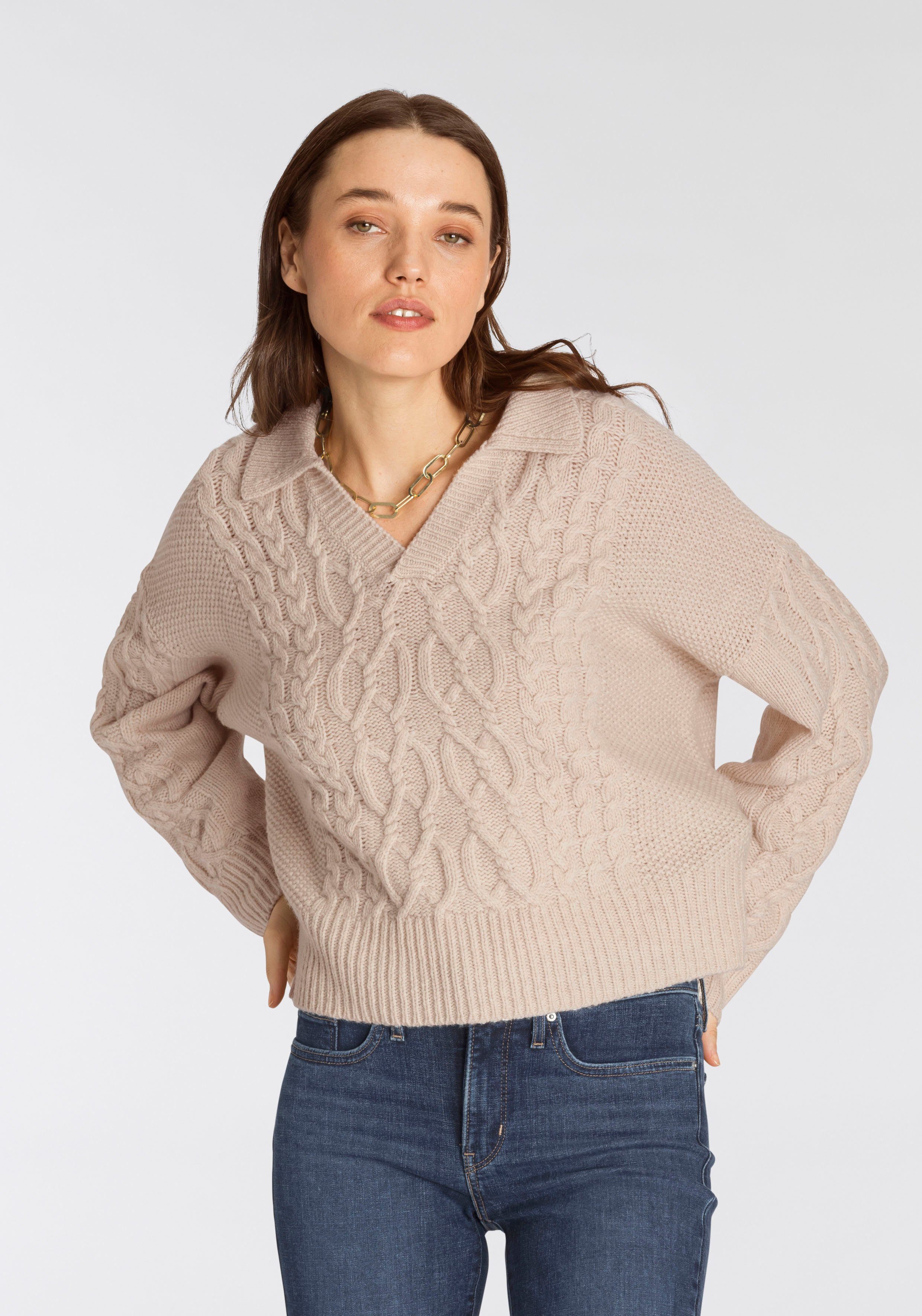 Levi's® Strickpullover MUIR FISHERMAN SWEATER mit überschnittenen Ärmeln