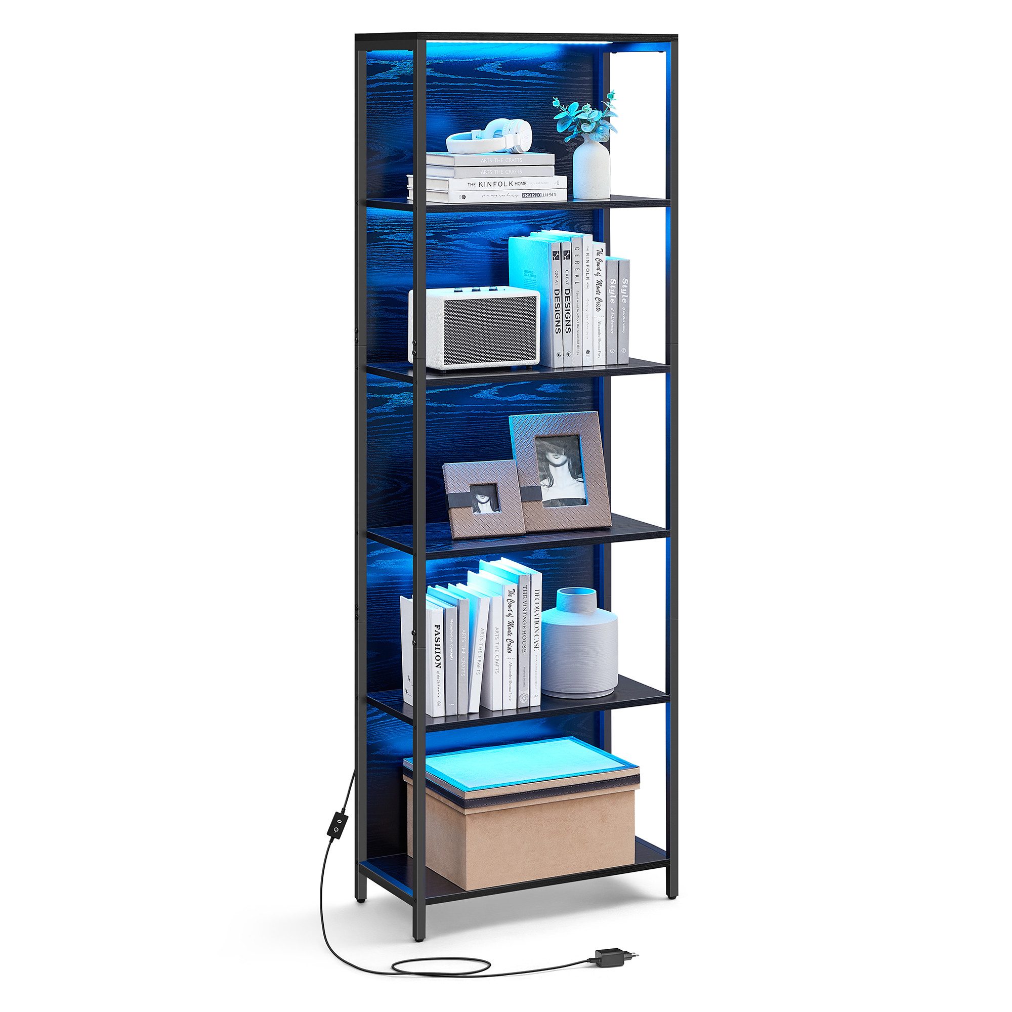 VASAGLE Bücherregal, mit 6 Ebenen, Standregal günstig online kaufen