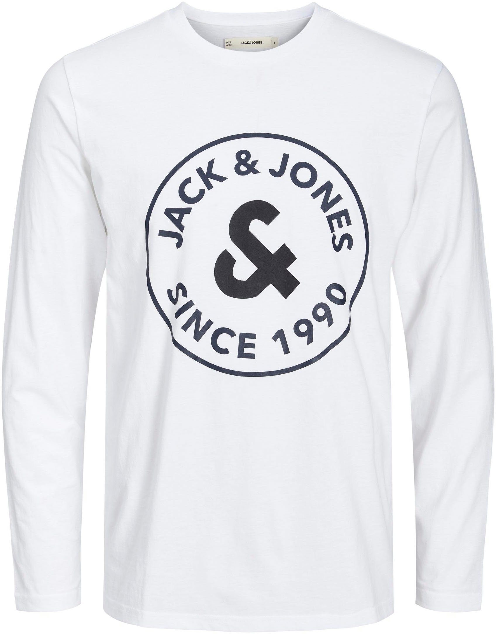 Jack & Jones Langarmshirt AND PANTS LS white SET JACAARON (Set)