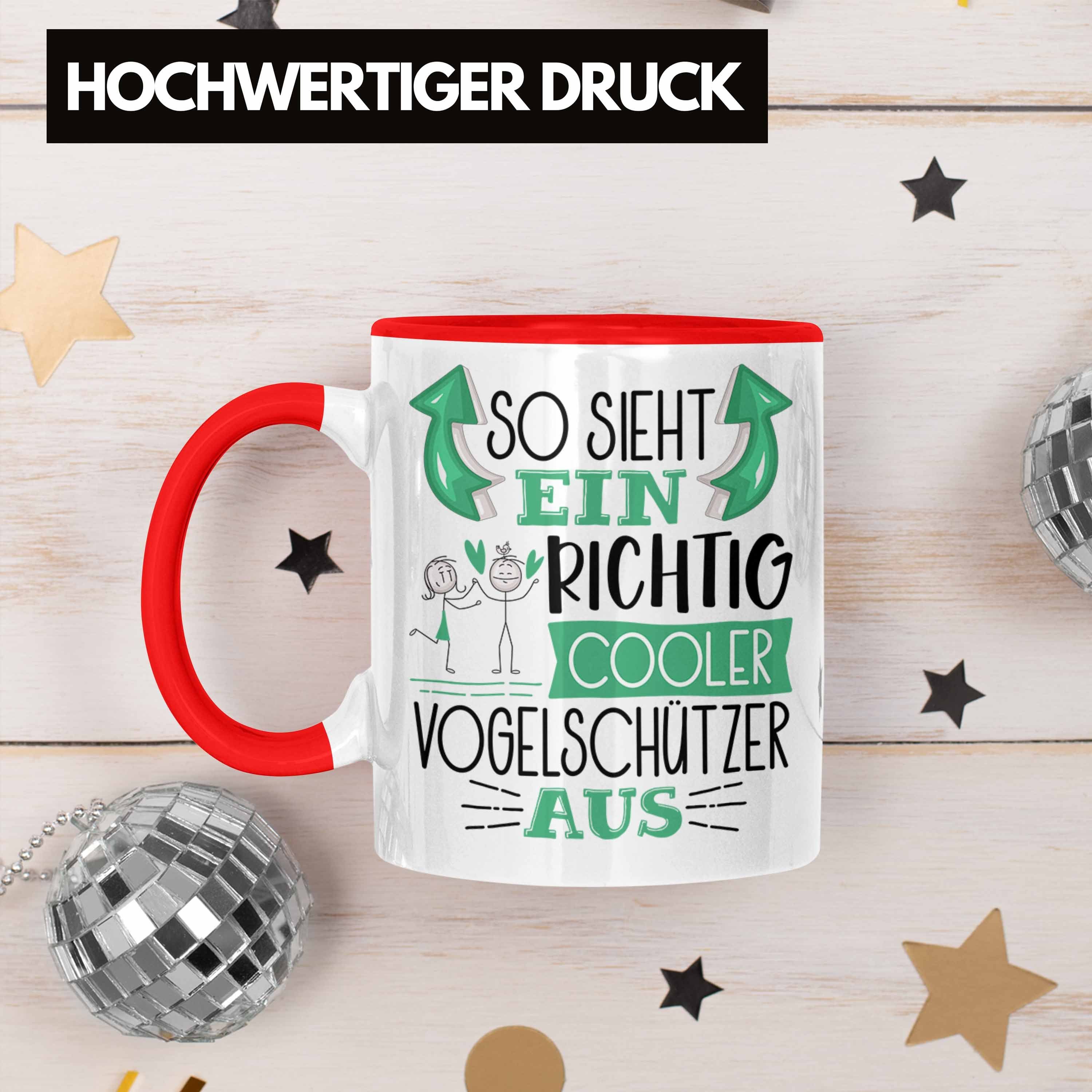 Richtig Cooler Tasse So Vogelschützer Sieht Tasse Vogelschützer Trendation Ein Rot Gesc Aus