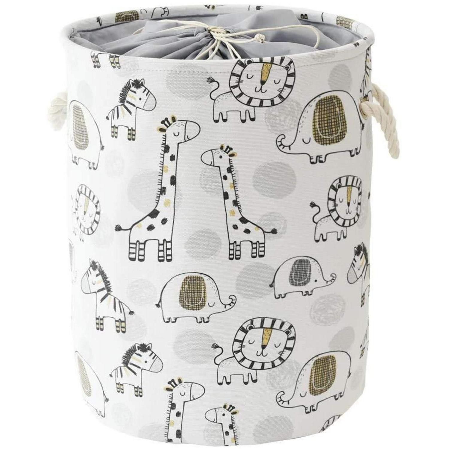 LuxusKollektion Wäschekorb Wäschekorb Kinderzimmer Spielzeug faltbar Canvas Giraffe (1 St)