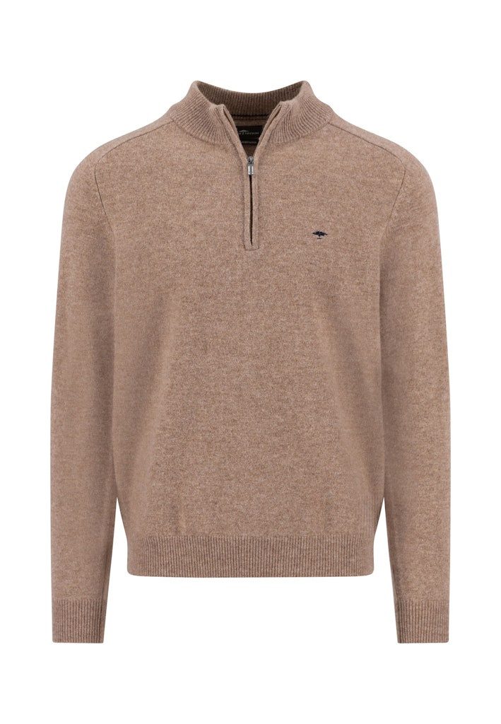 Strickpullover Troyer- Zip, Supersoft Lambswool