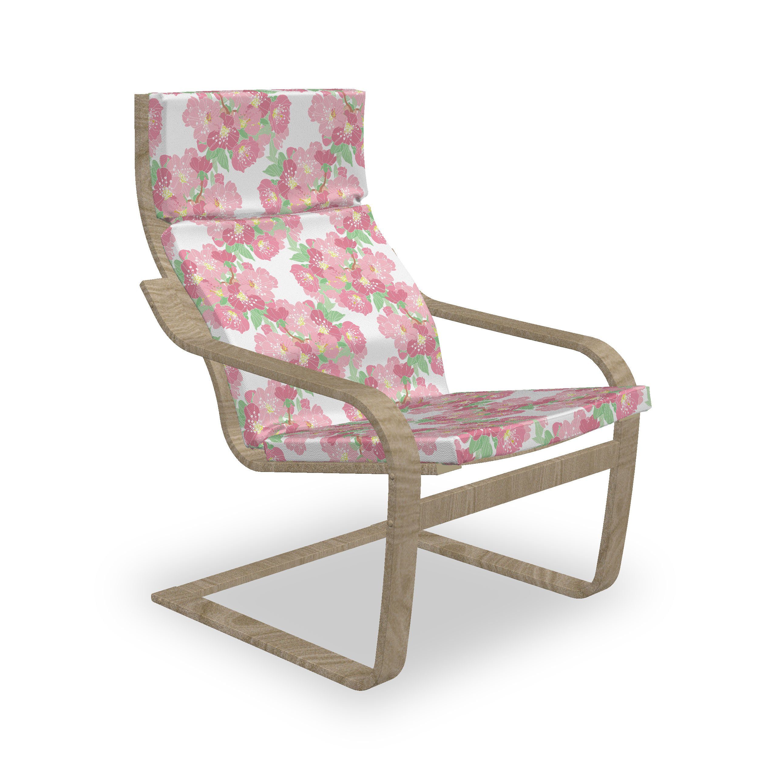 Abakuhaus Stuhlkissen Sitzkissen mit Stuhlkissen mit Hakenschlaufe und Reißverschluss, Kirschblüte symbolische Bloom
