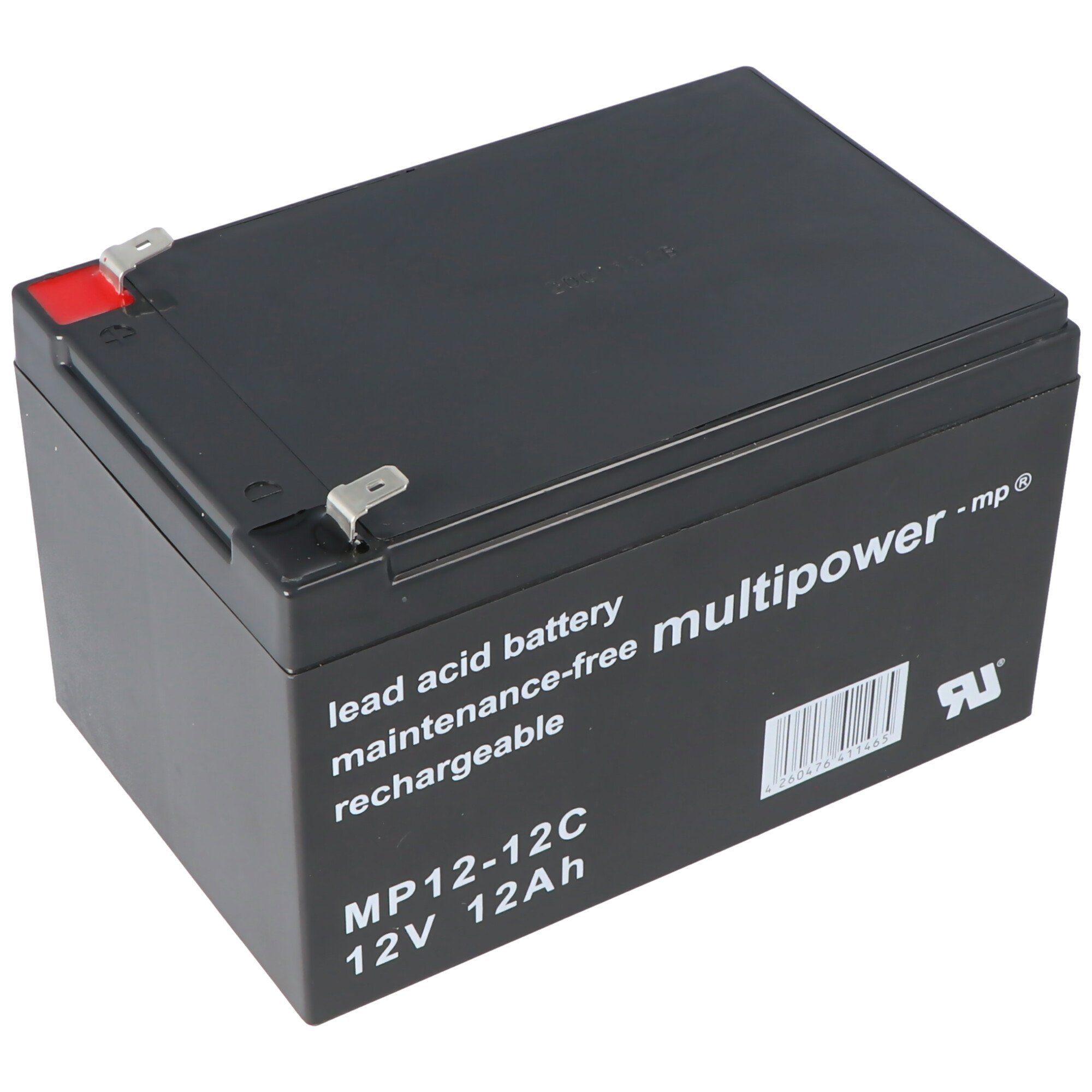 Multipower MP12-12C Blei Akku 12 Volt 12Ah Zyklenfest, Cycle Akku