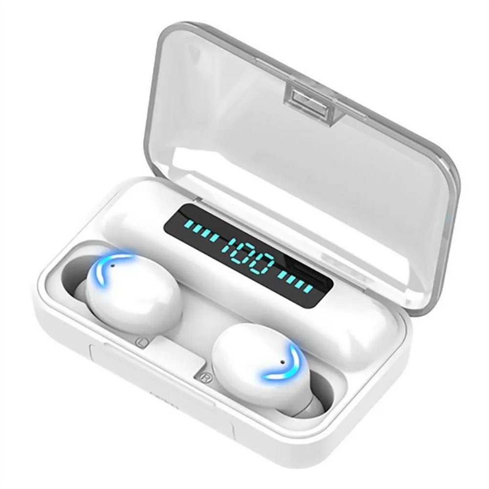 Stereo, Aktive In-Ear-Kopfhörer In-Ear-Kopfhörer Kopfhörer) 5.0 Cancelling Ciskotu (Noise Weiß TWS-Headsets Kabellos Rauschunterdrückung, Touch Kopfhörer,Kopfhörer Bluetooth Bluetooth Immersives wireless