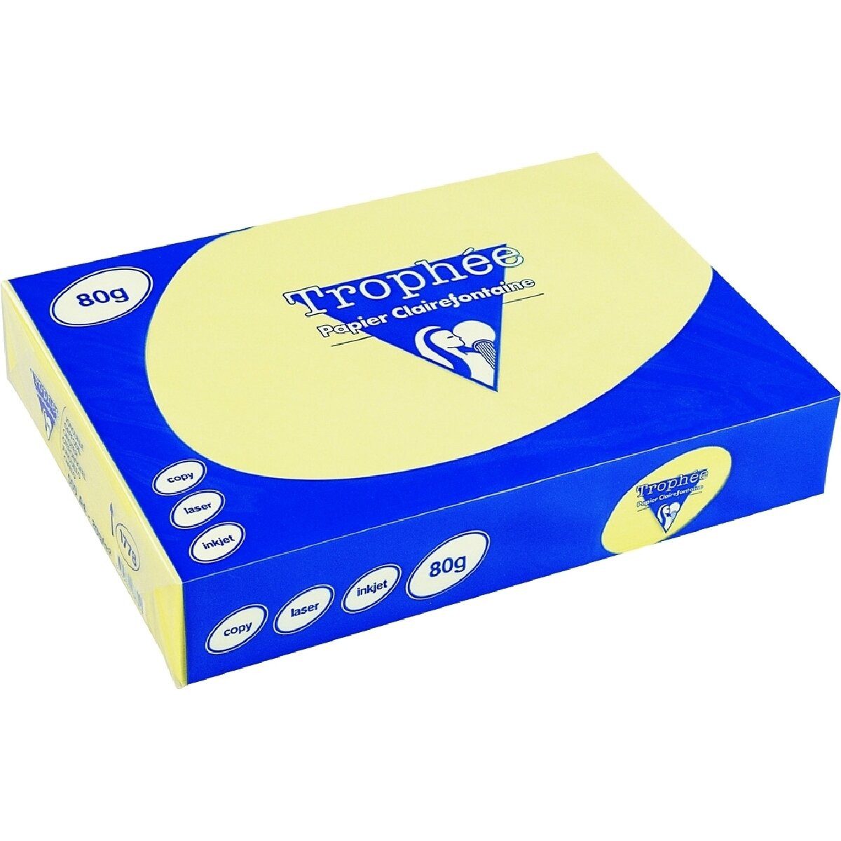 CLAIREFONTAINE Kopierpapier Kopierpapier Trophee A4 80g/qm VE=500 Blatt gelb