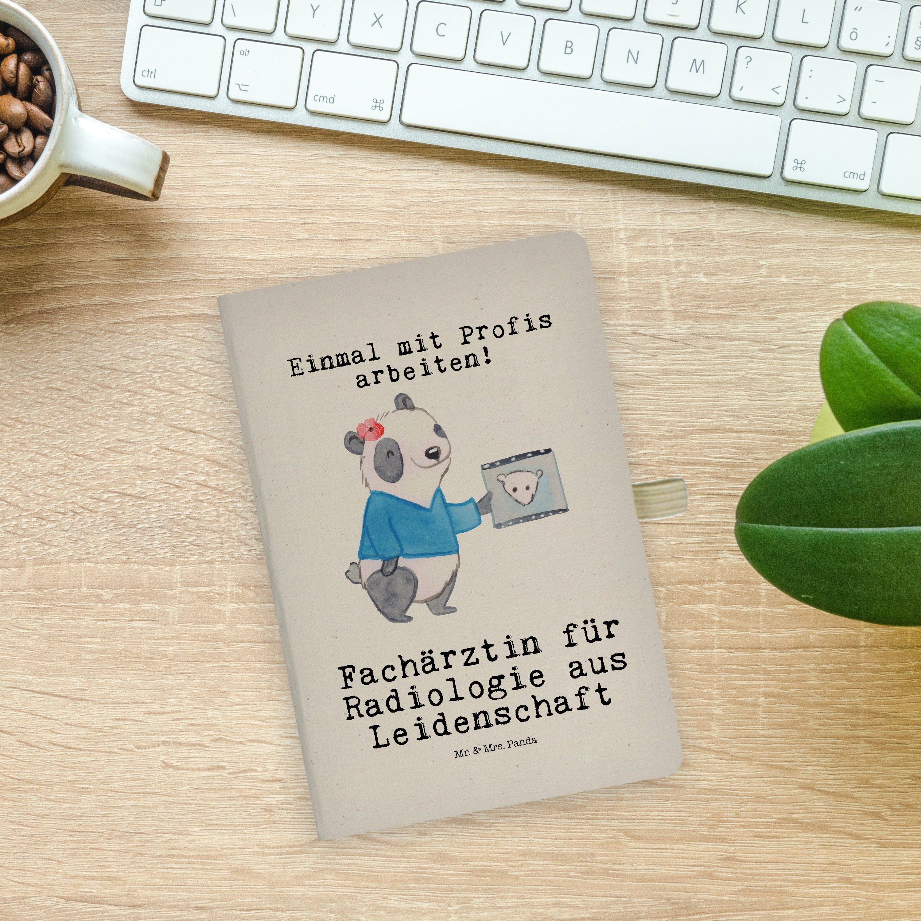Mrs. & Geschenk, Mrs. Panda - Mr. Transparent & Leidenschaft Mr. Panda Fachärztin - Notizbuch Radiologie für aus
