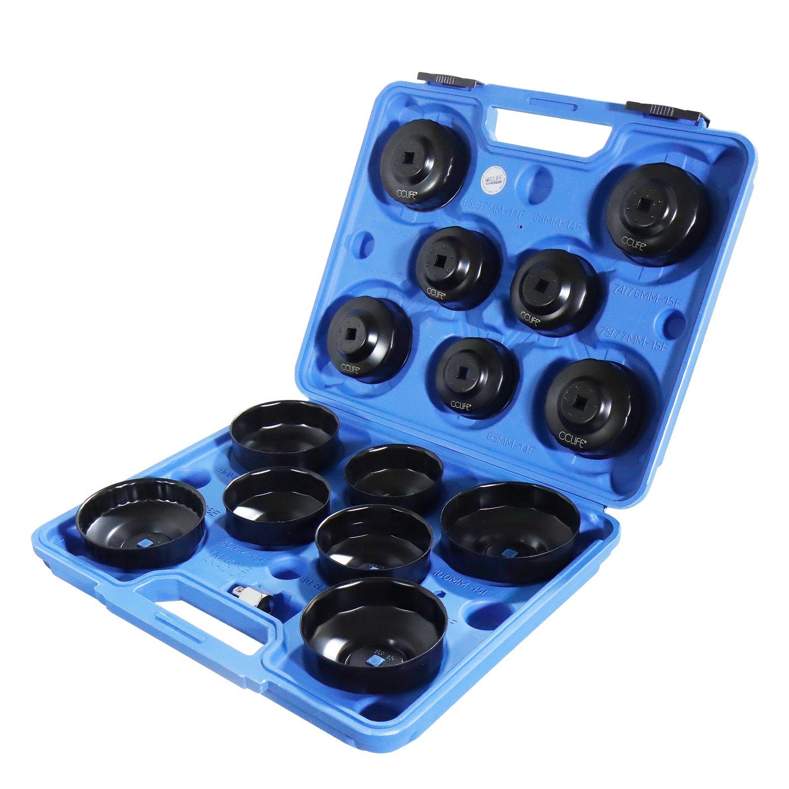 CCLIFE Multitool 15 tlg Universal ÖlFilter Ölfilterkappen Ölfilterschlüssel Инструмент, (15 St)