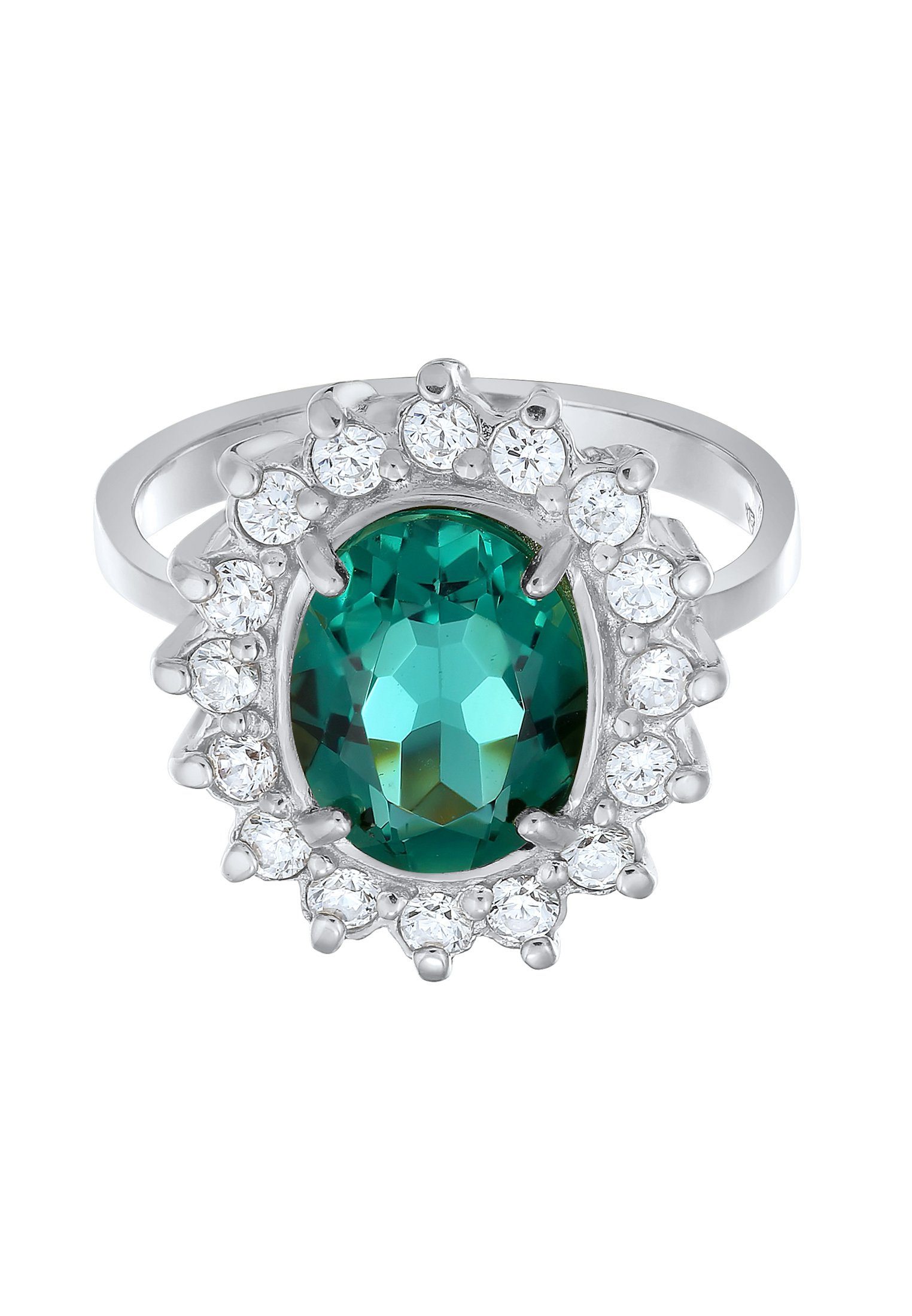 Elli Premium Fingerring Cocktailring Quarz Grün günstig online kaufen