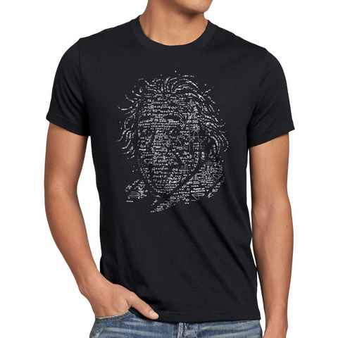 style3 Print-Shirt Herren T-Shirt Einstein Logik urknall mathematik albert