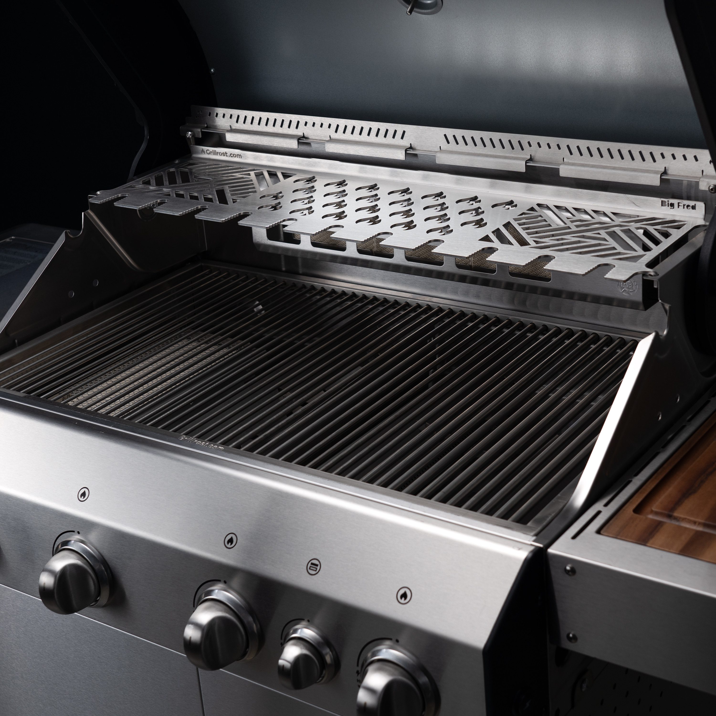 Grillrost.com BBQ Grillrost BBQ Warmhalterost Burnhard Big Fred, Made in Germany