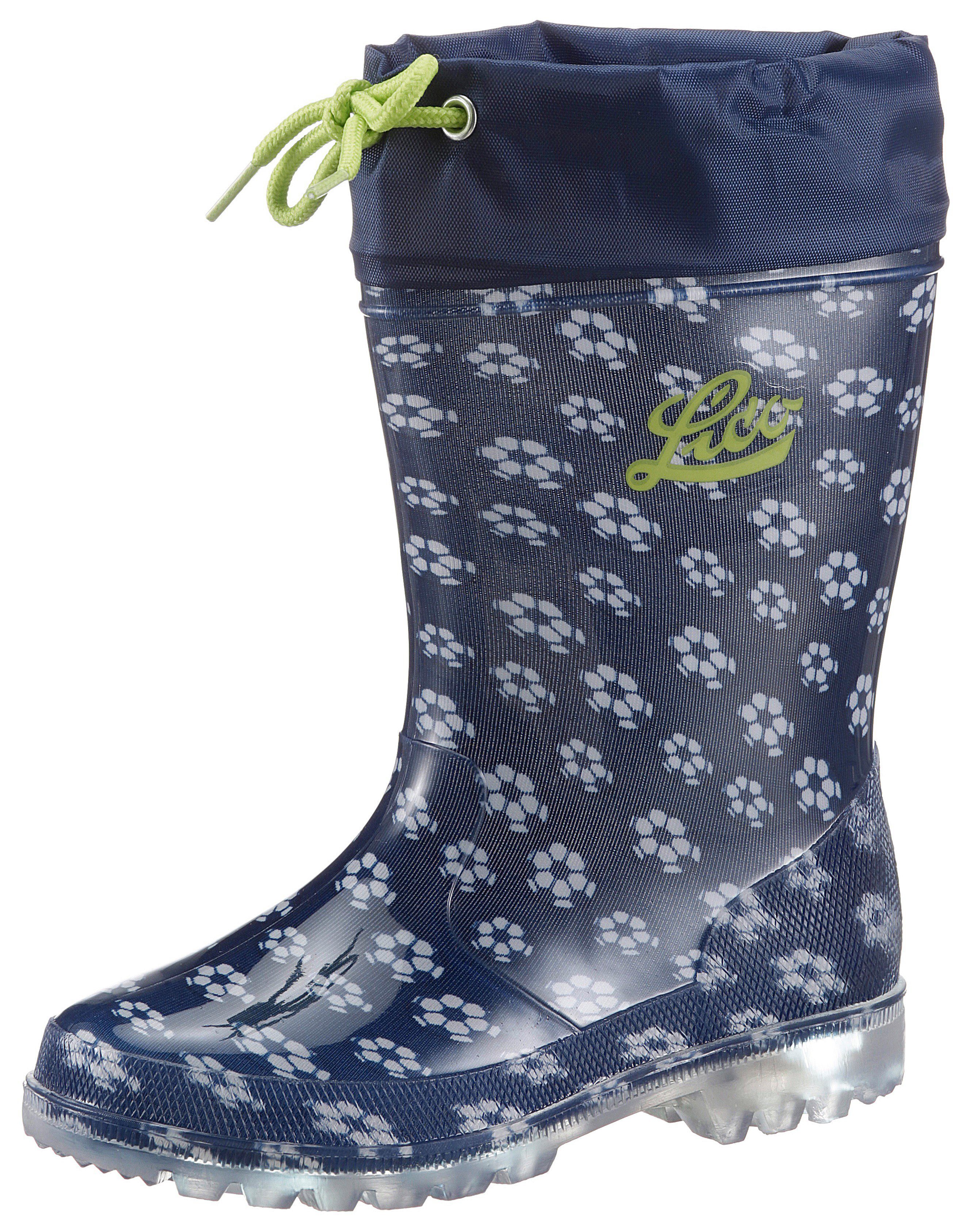 Lico Power Blinky Blinkschuh Gummistiefel mit Blinkfunktion