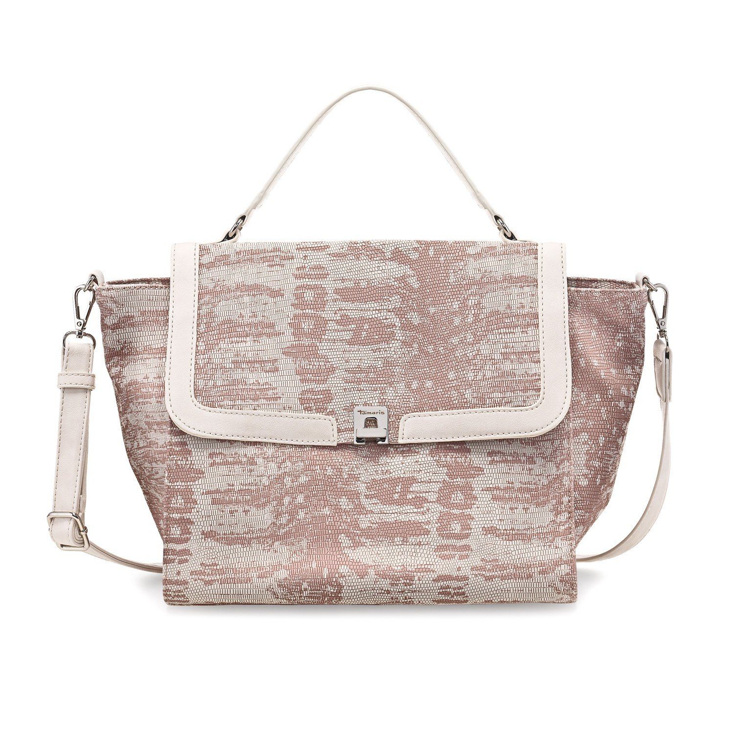 Tamaris Henkeltasche Vera (Set), Damen Handtasche Handbag Bag L Henkeltasche Flappe